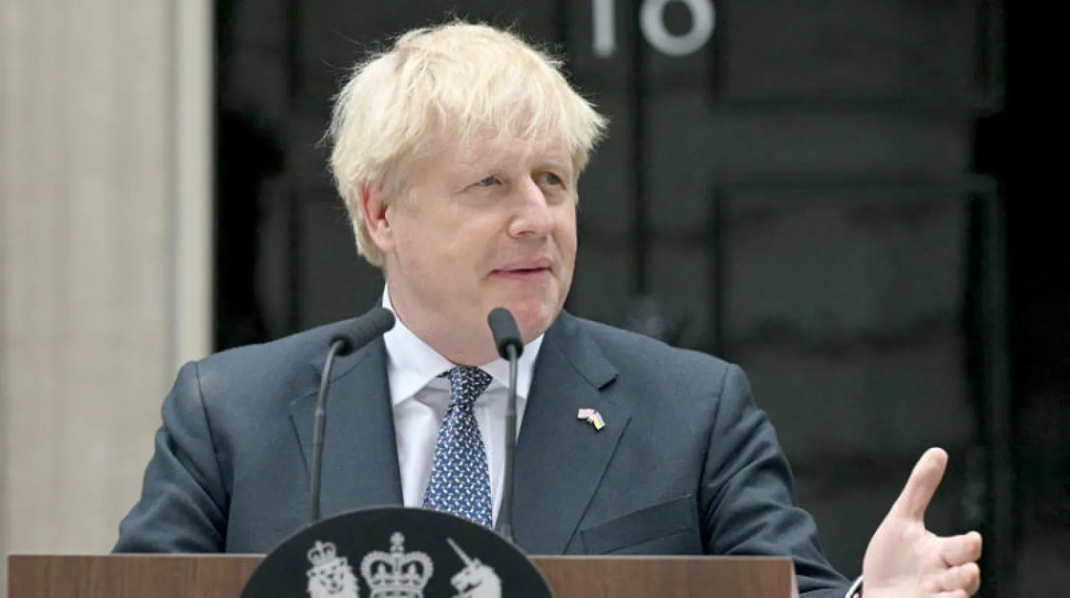 استقال جونسون من منصبه بعد ثلاث سنوات مضطربة (أ.ف.ب)