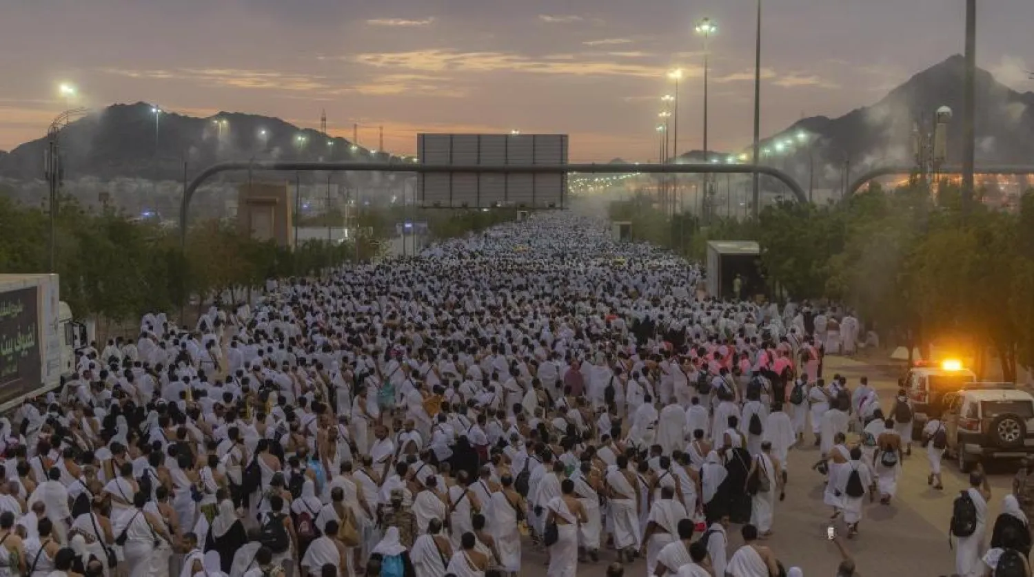 Pilgrims head from Mount Arafat to Muzdalifah. SPA