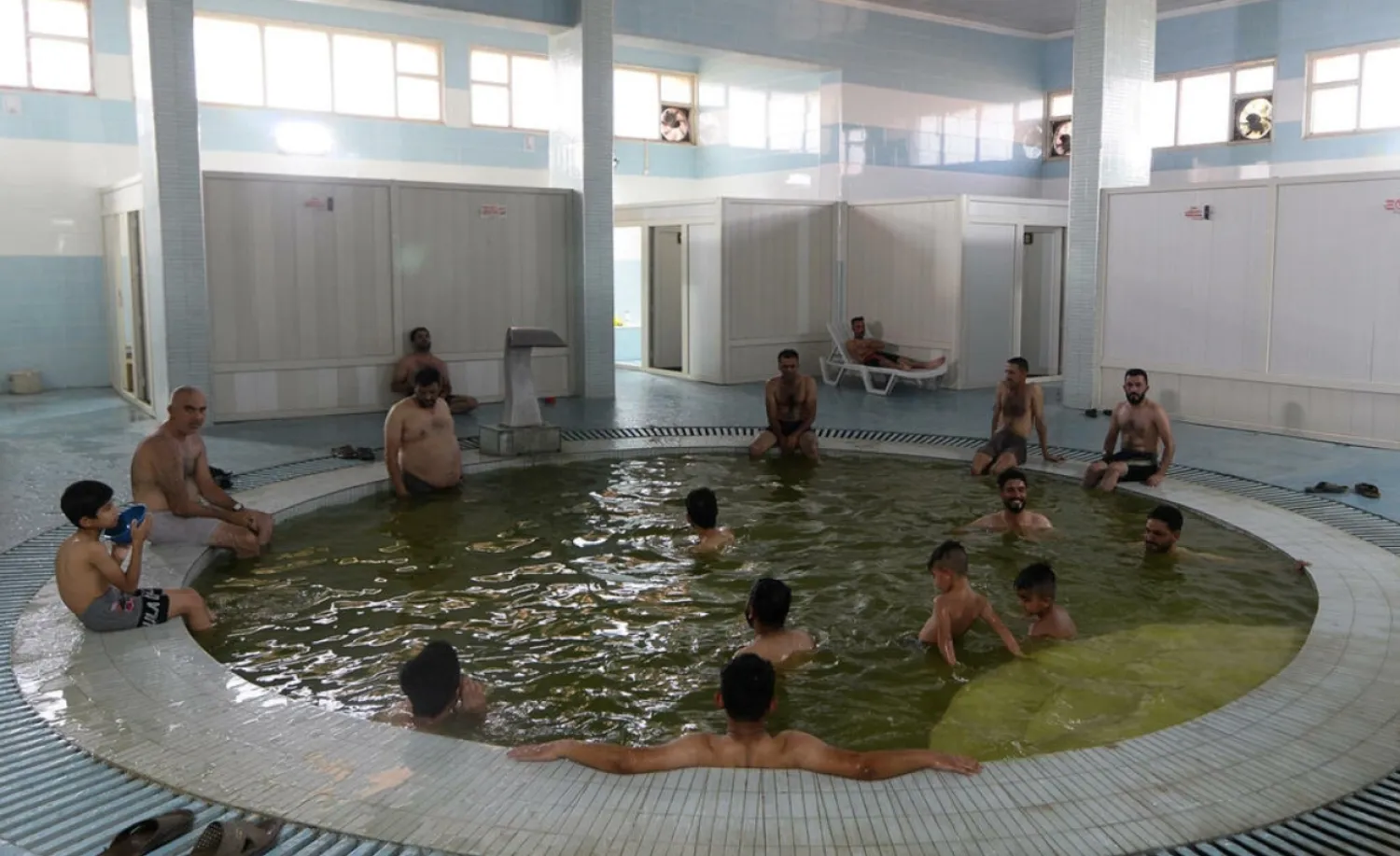 The reopening of the Hamam al-Alil baths, on the banks of the Tigris River, contributes to a return to normality in northern Iraq, even if the scars of conflict remain Zaid AL-OBEIDI AFP
