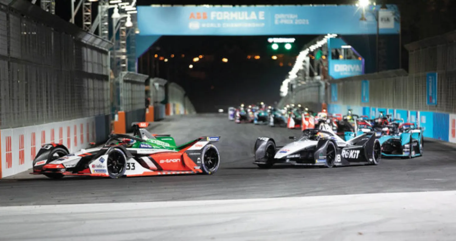 حلبة الدرعية تتأهب لاستضافة سباق «فورمولا إي» مطلع العام المقبل (الاتحاد السعودي للسيارات)