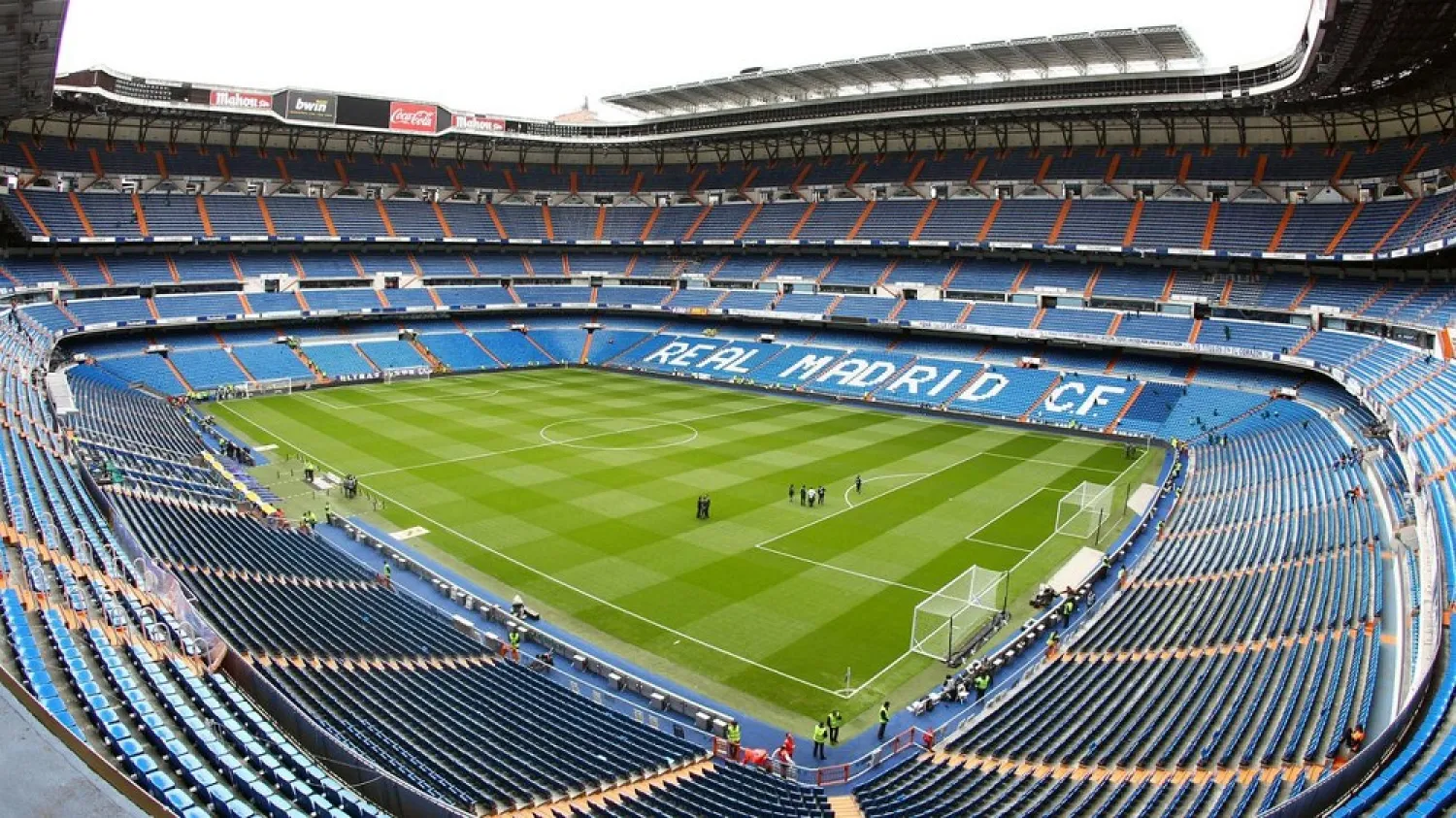 A view of Real Madrid Santiago Bernabeu stadium. (Getty Images)