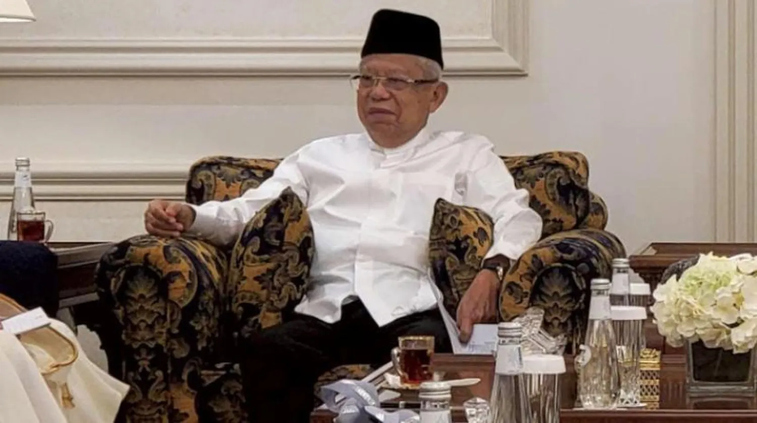 Indonesian Vice President Maaruf Amin (Asharq Al-Awsat)
