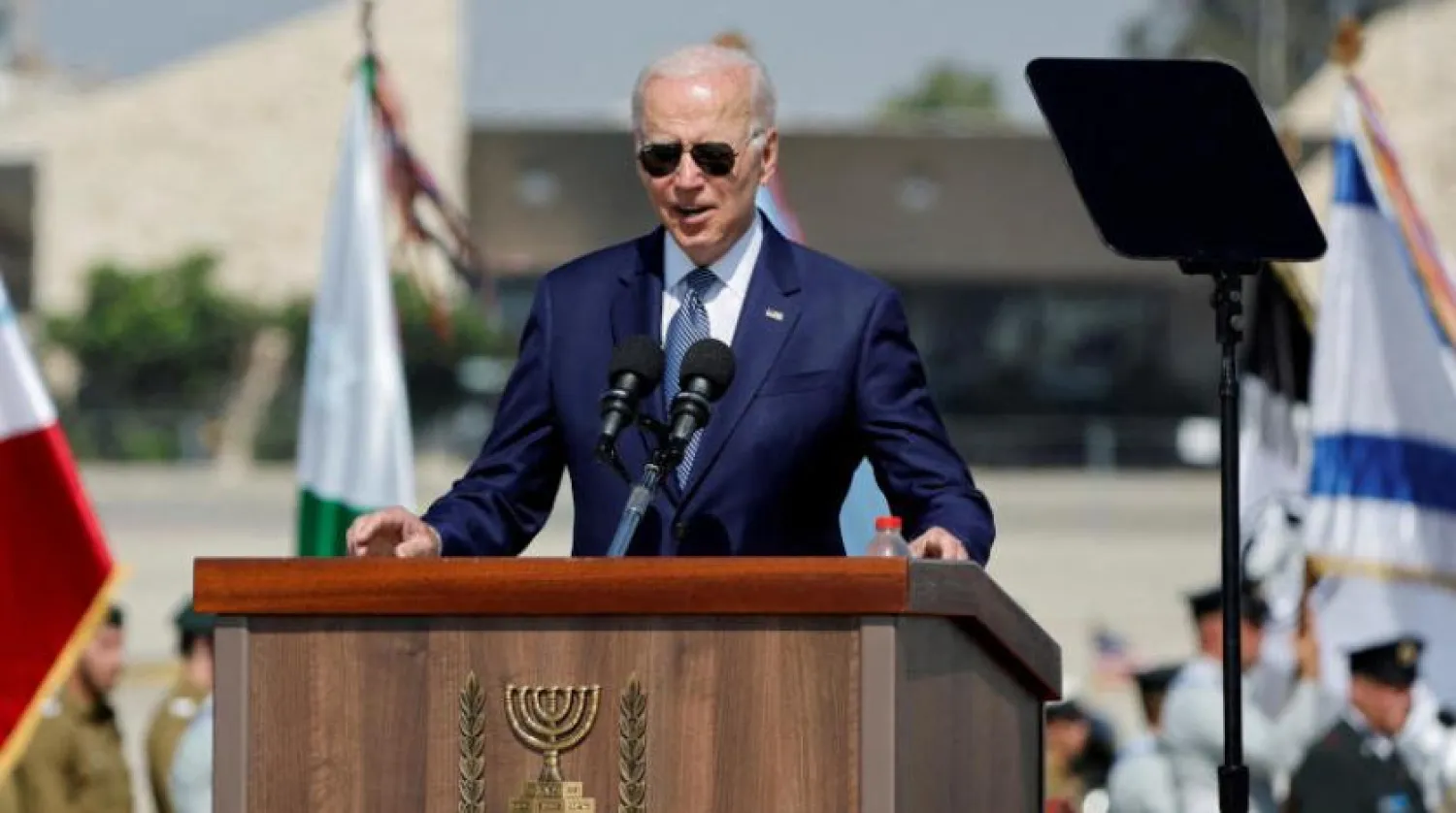 US President Joe Biden during his visit to Israel. Reuters
