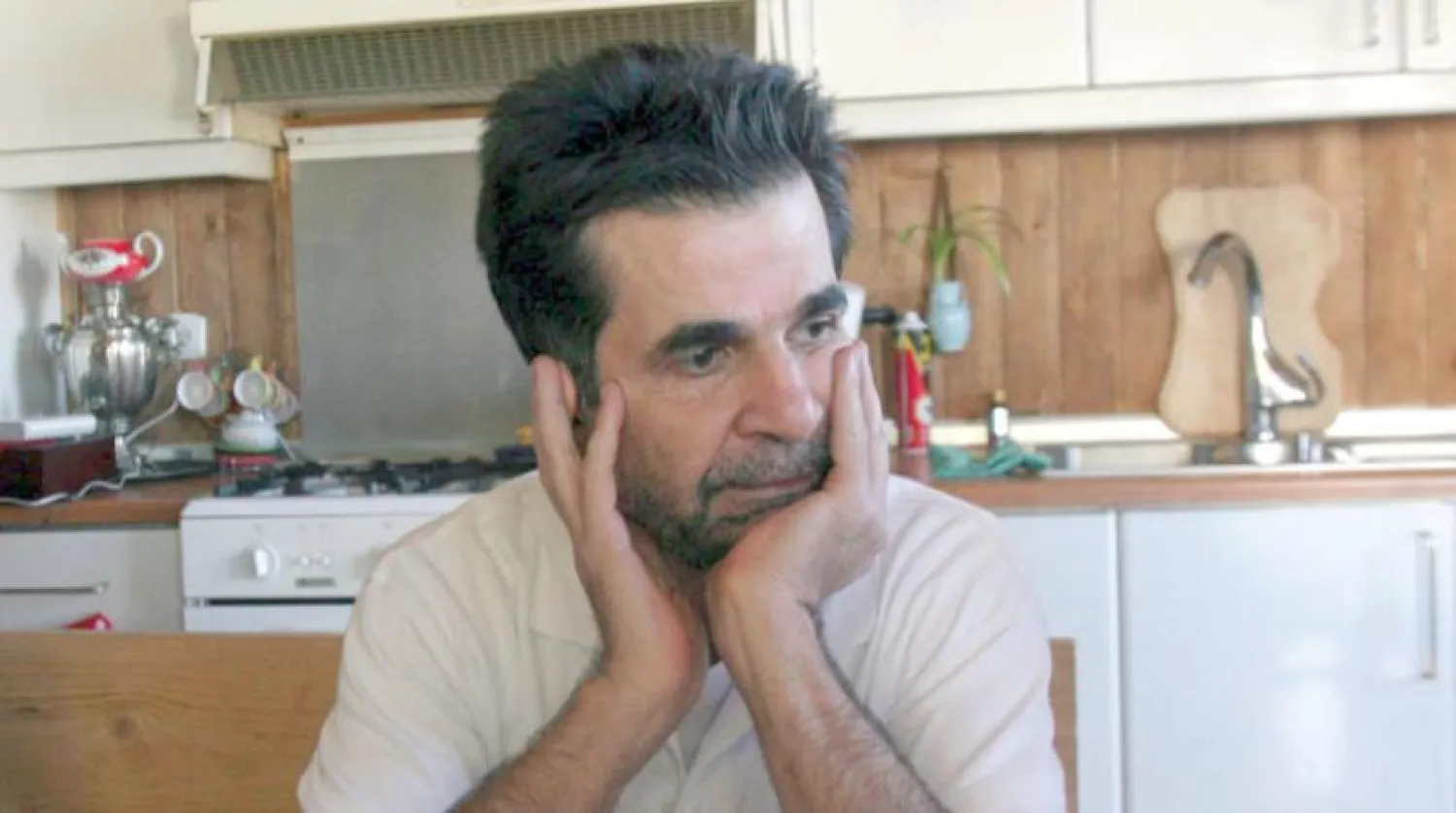 Panahi after his release from prison in Tehran in May 2010 (AP)
