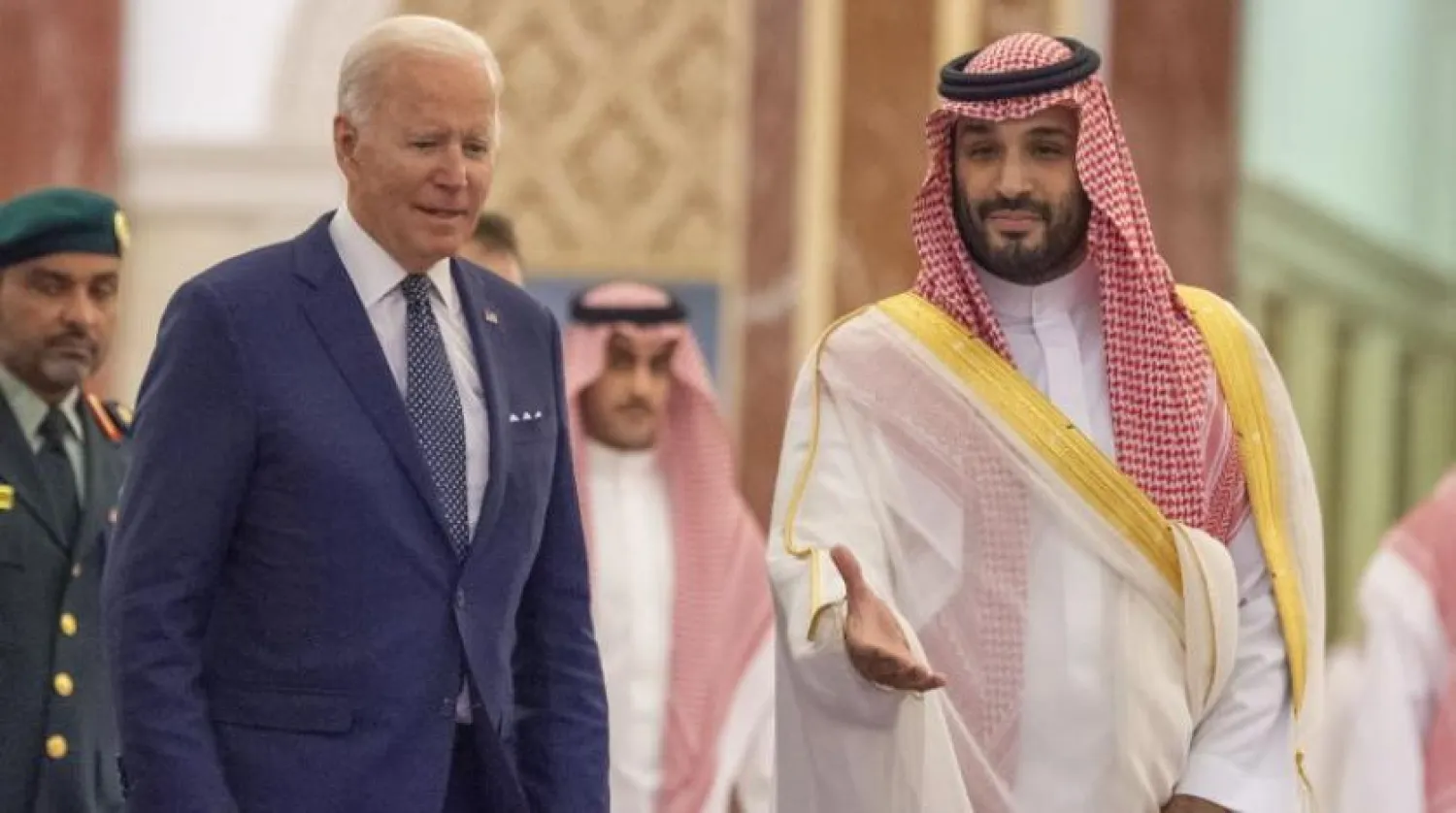 Suudi Veliaht Prens Muhammed bin Selman, ABD Başkanı Joe Biden’ı Cidde’de kabul etti (EPA)
