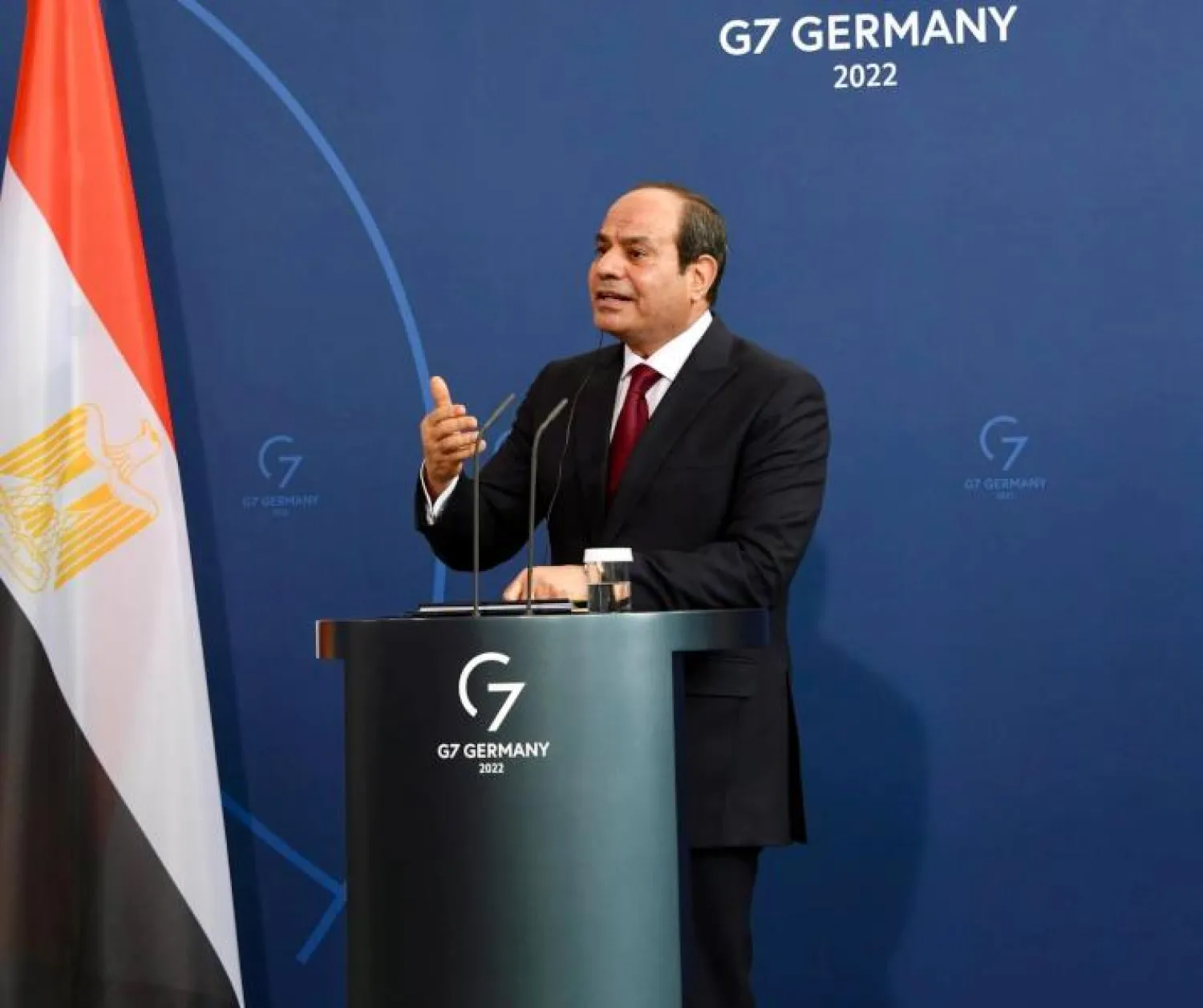 الرئيس المصري عبد الفتاح السيسي شارك في «حوار بيترسبرغ» للمناخ (الرئاسة المصرية)