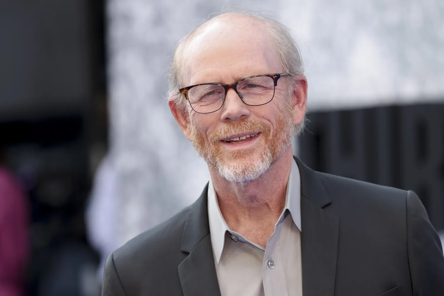 Director Ron Howard poses for photographers upon arrival for the screening of the film "Thirteen Lives" in London, Monday, July 18, 2022. (AP)