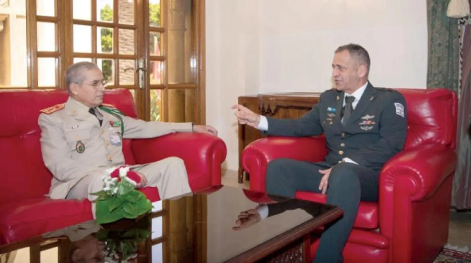 Korgeneral Faruk Belkheir, Salı günü General Kochavi'yi kabul etti (Kraliyet Silahlı Kuvvetleri)
