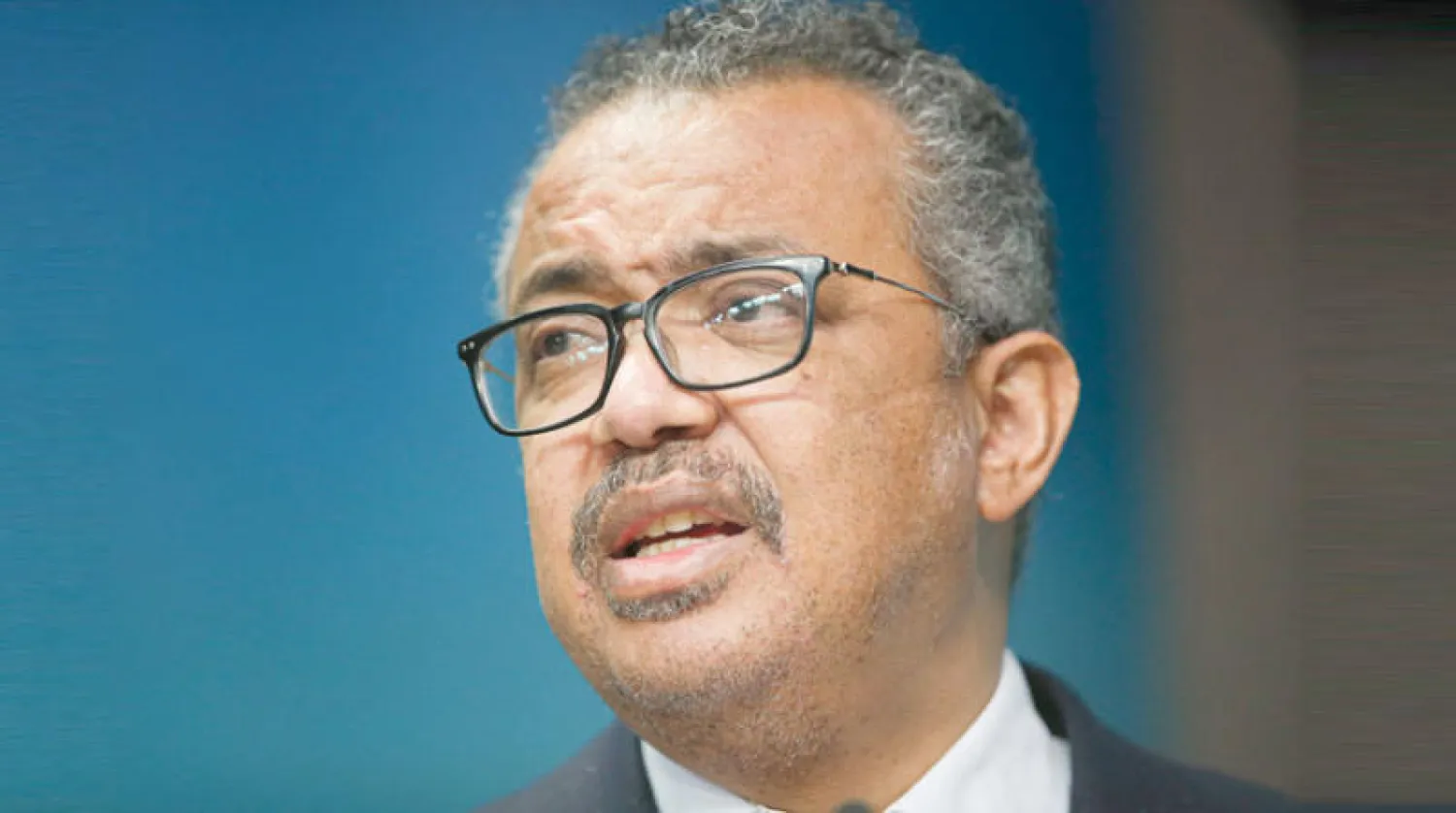 المدير العام لمنظمة الصحة العالمية تيدروس أدهانوم غيبريسوس في بروكسل 18 فبراير الماضي (أ.ب)