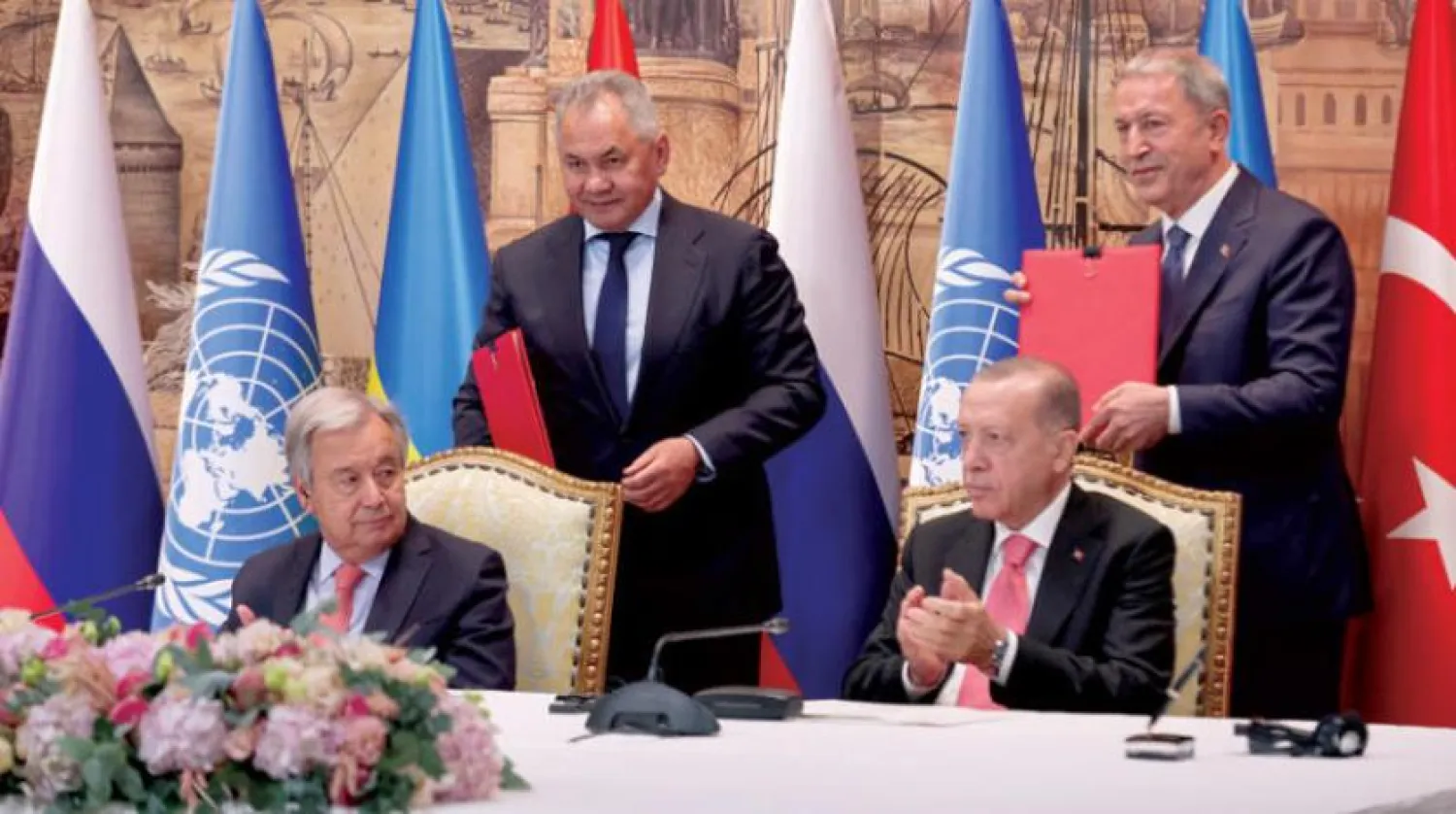 Anlaşma geçtiğimiz cuma günü İstanbul'da, Erdoğan ve Guterres'in katılımıyla imzalandı. (Reuters)