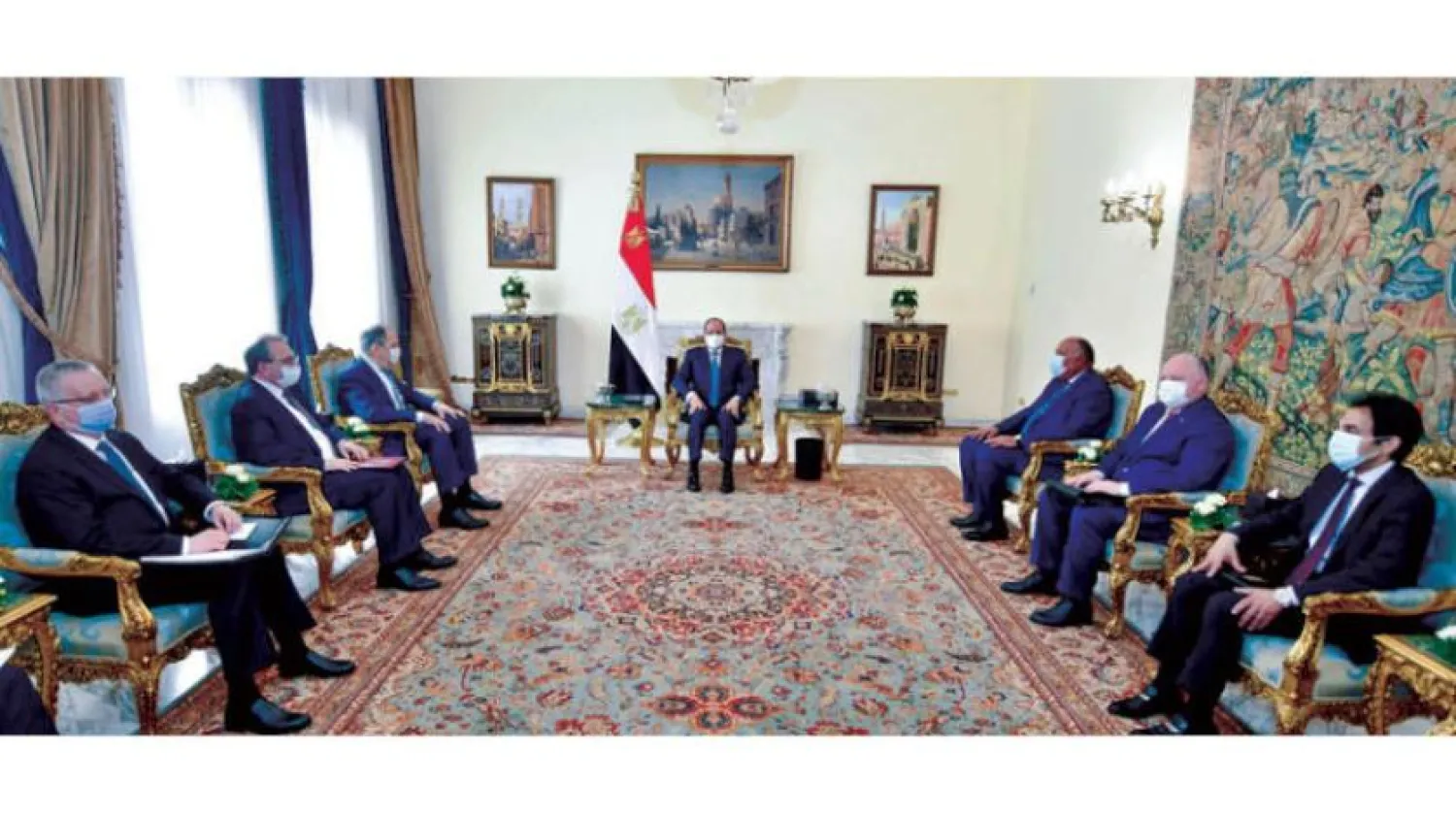 Mısır Cumhurbaşkanı Sisi, Rusya Dışişleri Bakanı'nı kabul etti (Mısır Cumhurbaşkanlığı)