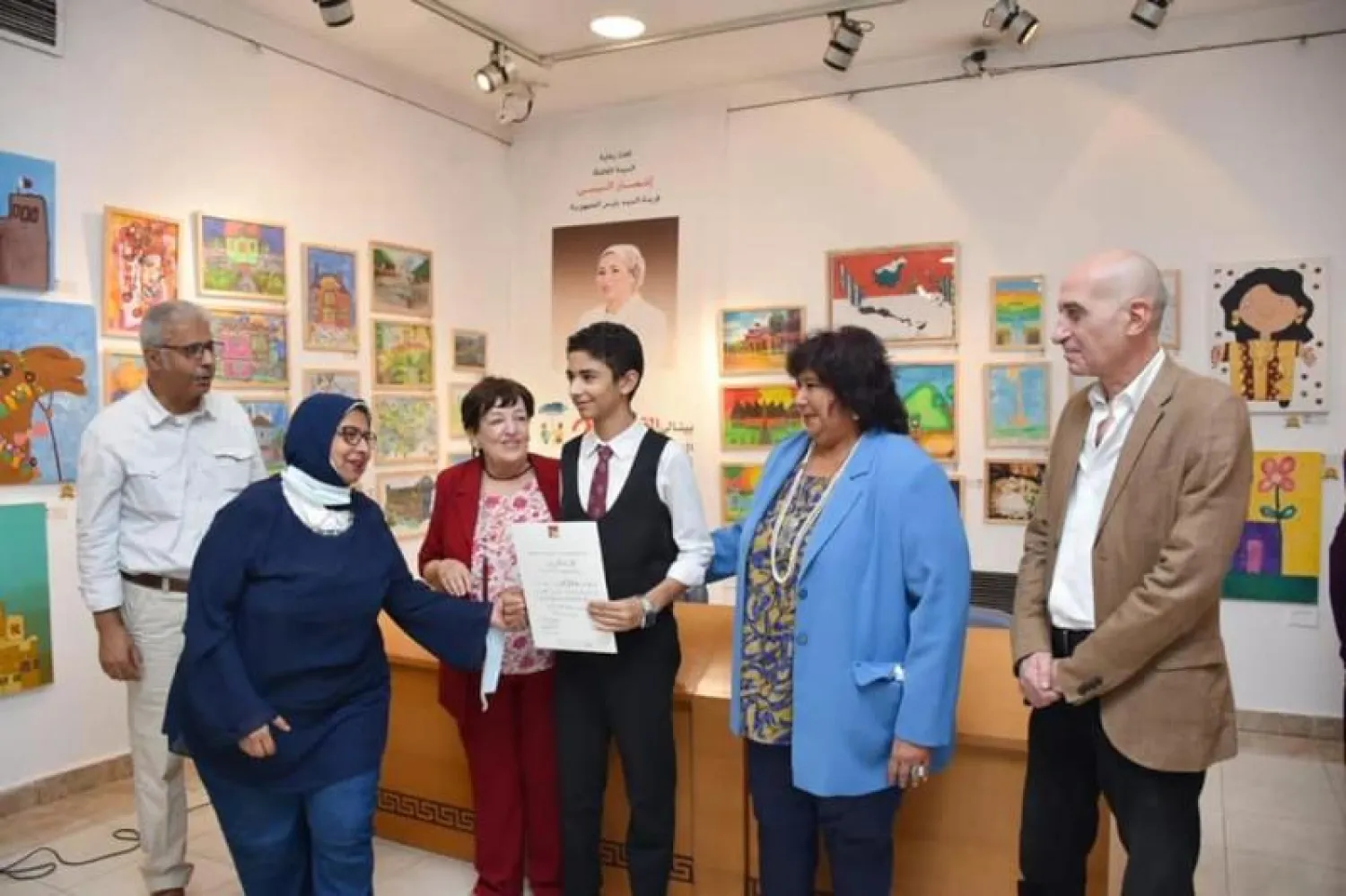 في افتتاح البينالي (وزارة الثقافة المصرية)