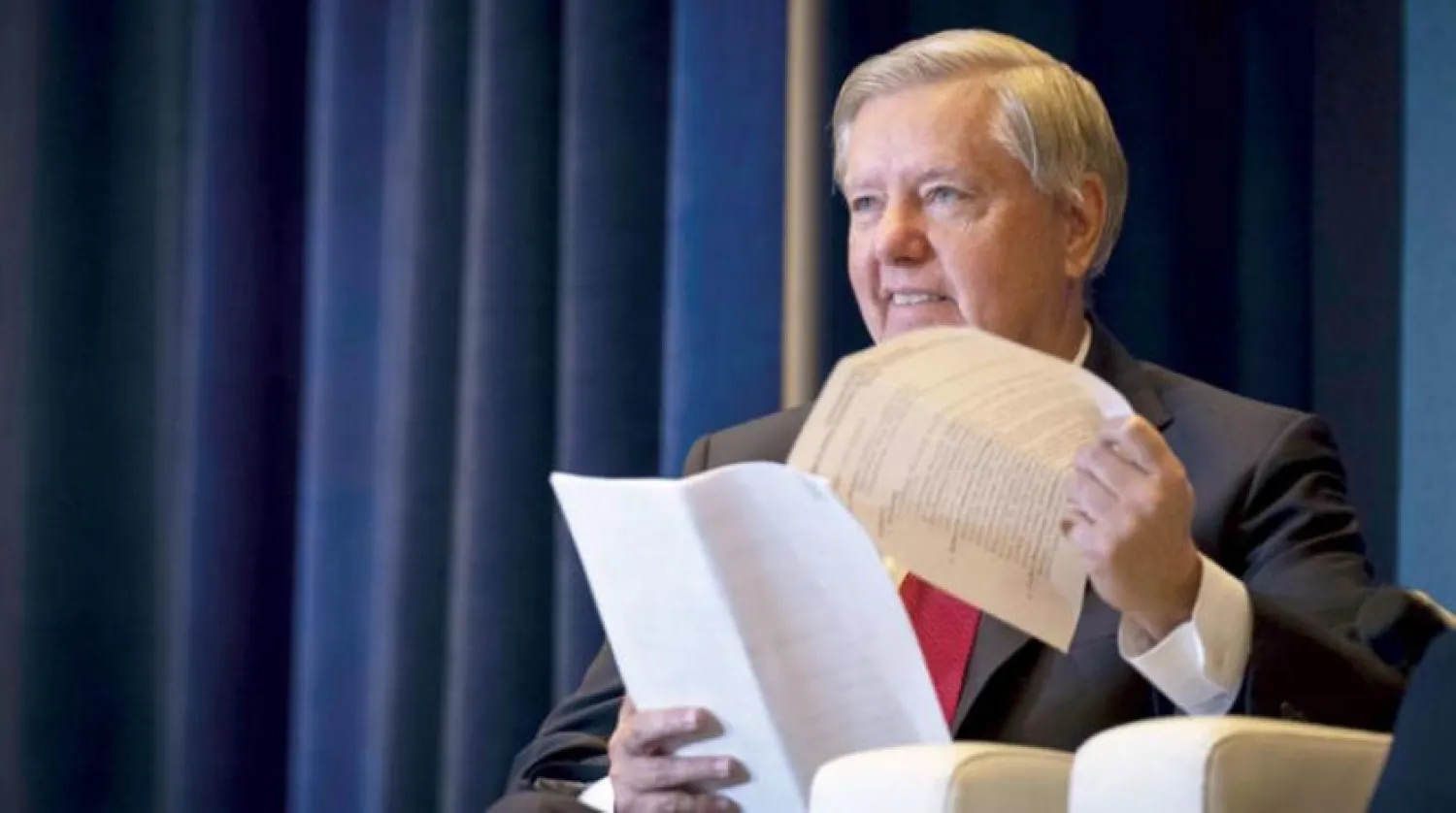 Republican Senator Lindsey Graham called on US Secretary of State Antony Blinken to designate Russia as a state sponsor of terrorism (AFP)
