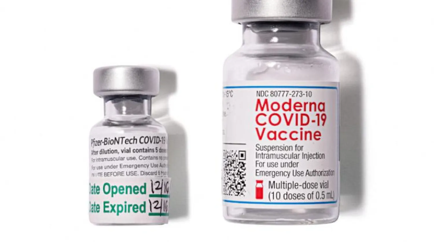 Moderna ve Pfizer/Biontech'ten kutular (Reuters)