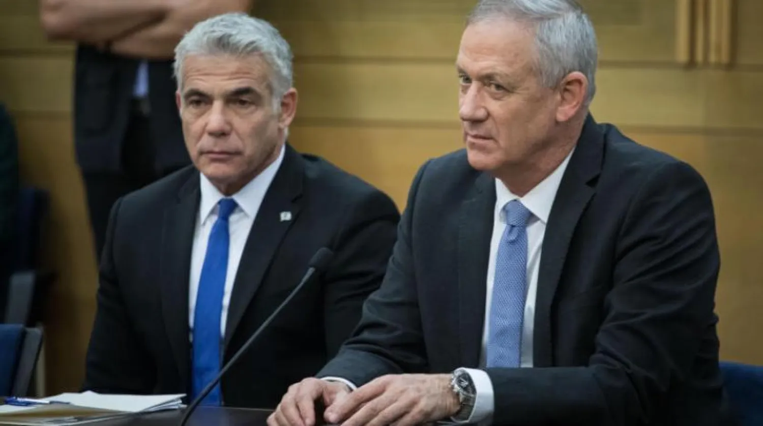 İsrail Başbakanı Yair Lapid ve Savunma Bakanı Benny Gantz (İsrail medyası)