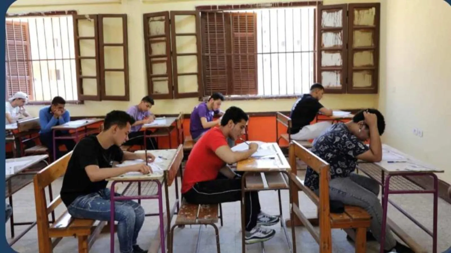 جانب من امتحانات الثانوية العامة في مصر (وزارة التربية والتعليم المصرية)