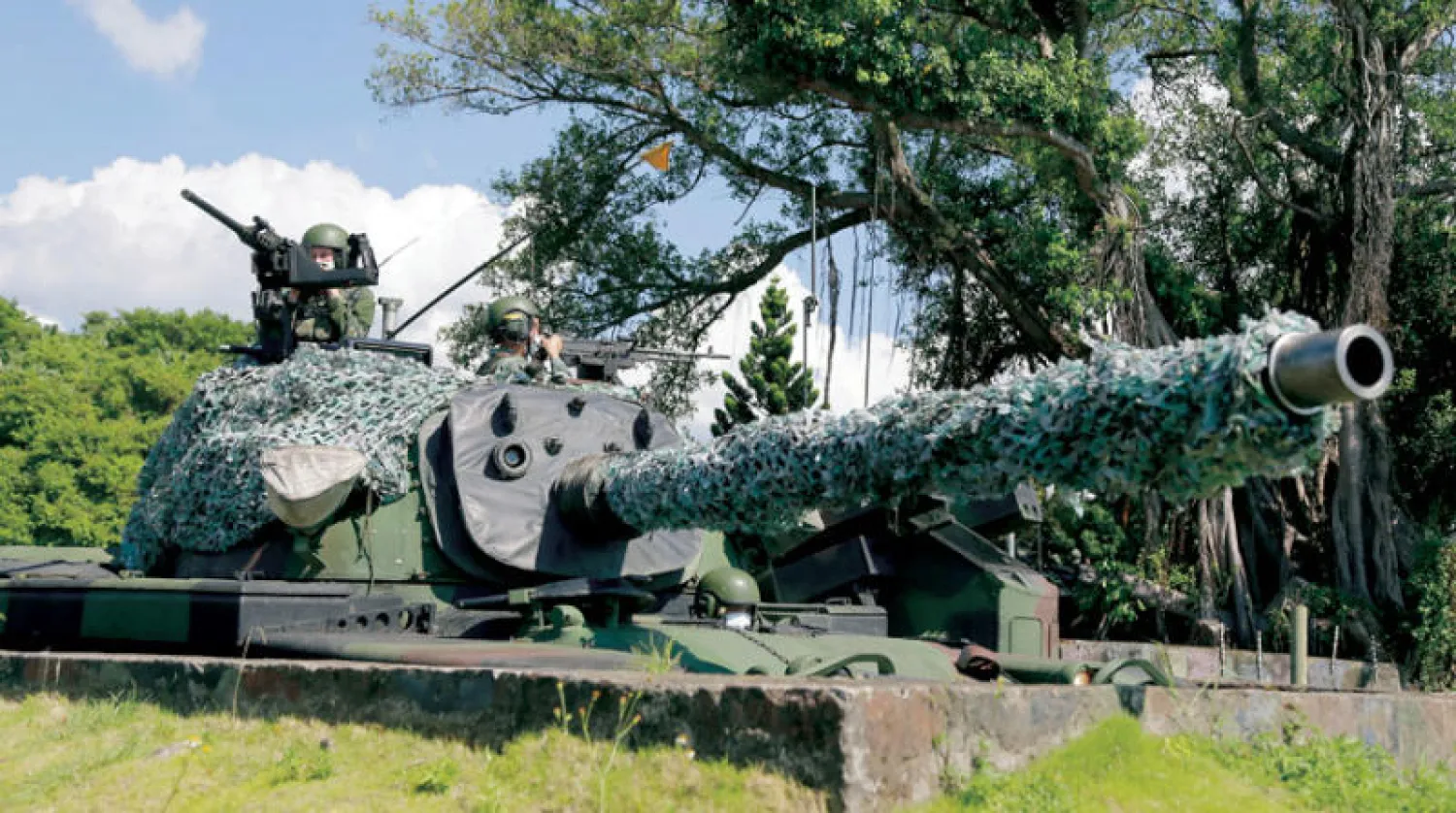 صورة وزعتها وكالة الأنباء العسكرية التايوانية عن المناورات التي أجرتها القوات التايوانية الاثنين الماضي (رويترز)