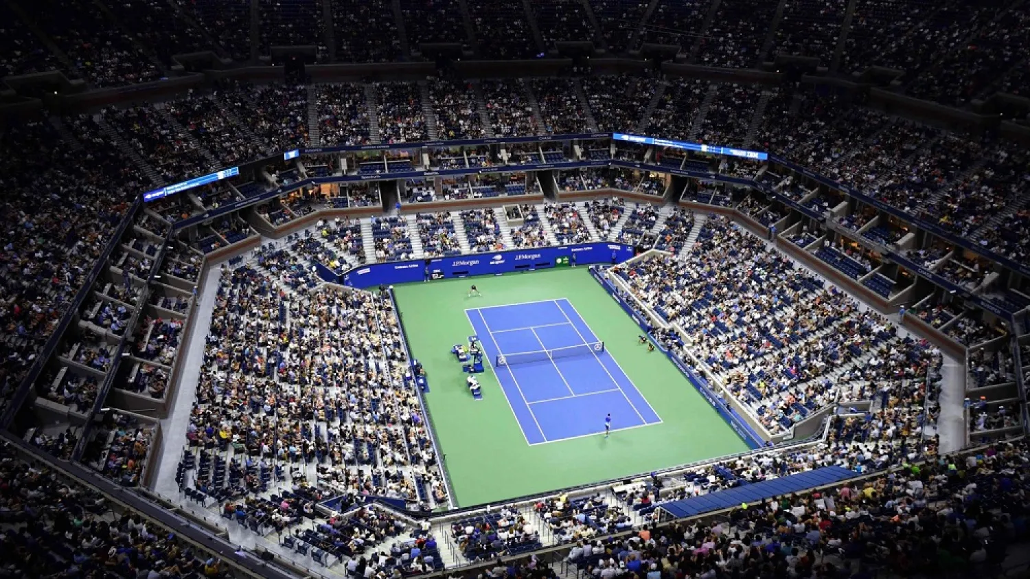 The US Open will host a tournament-long campaign to raise awareness and humanitarian aid for Ukraine. (AFP)