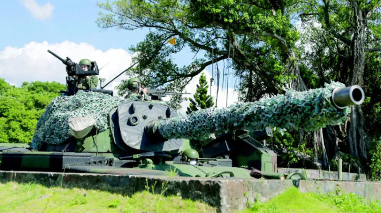 صورة وزعتها وكالة الأنباء العسكرية التايوانية عن المناورات التي أجرتها القوات التايوانية الاثنين الماضي (رويترز)