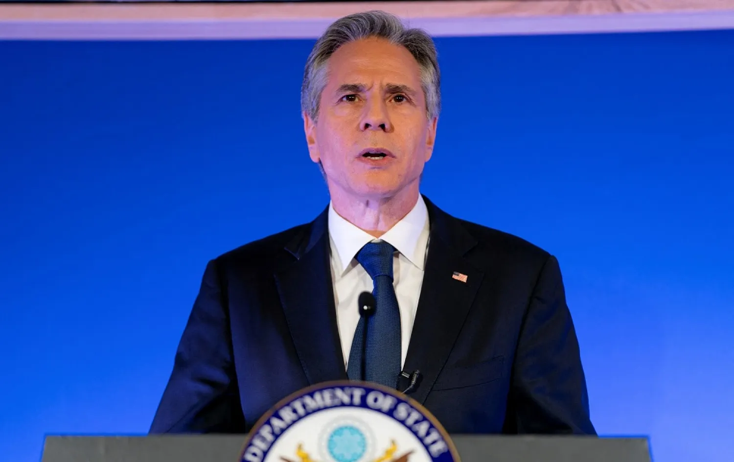 US Secretary of State Antony Blinken gives a speech on the US Africa Strategy at the University of Pretoria's Future Africa Campus in Pretoria, South Africa, August 8, 2022. (Reuters)