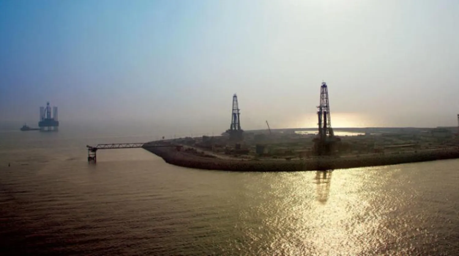 One of ADNOC’s offshore jack-up barges. (WAM) 