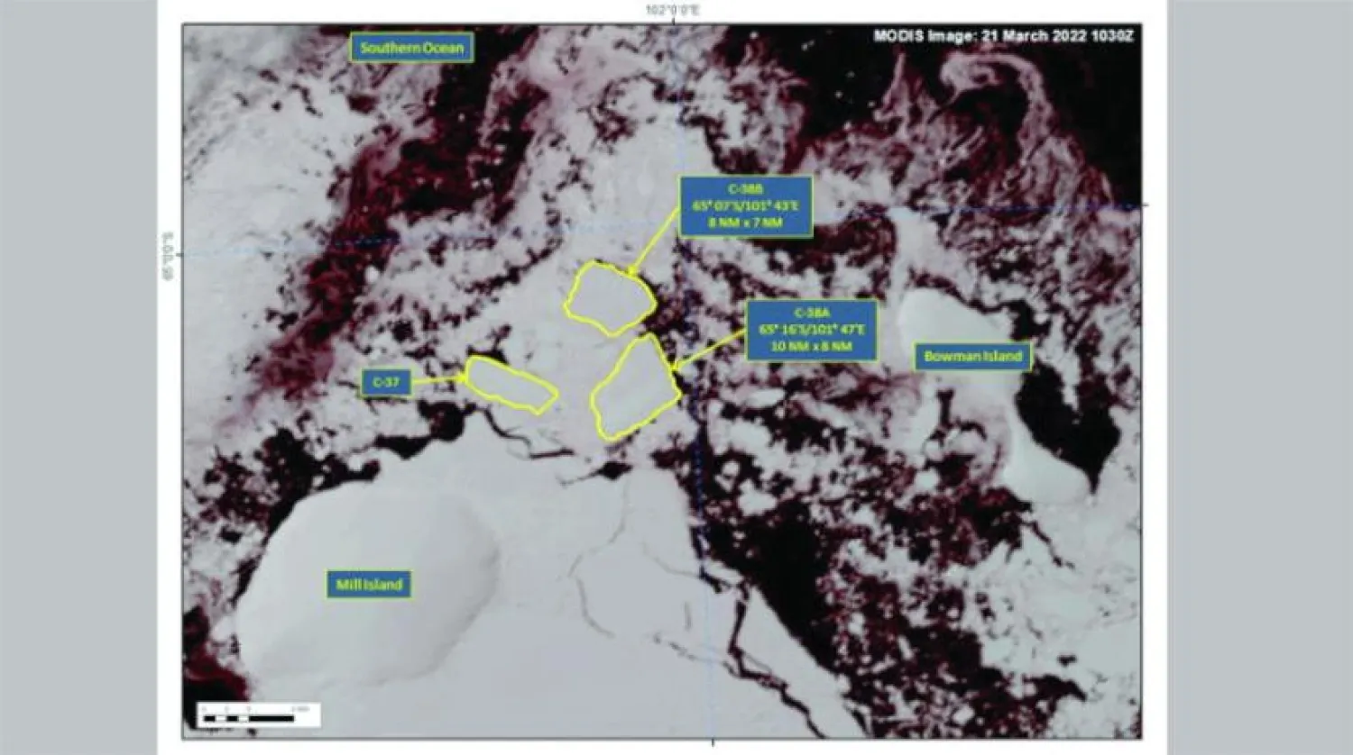 Antarktika’daki buzulların bu yıl NASA tarafından çekilen görüntüsü (Reuters)