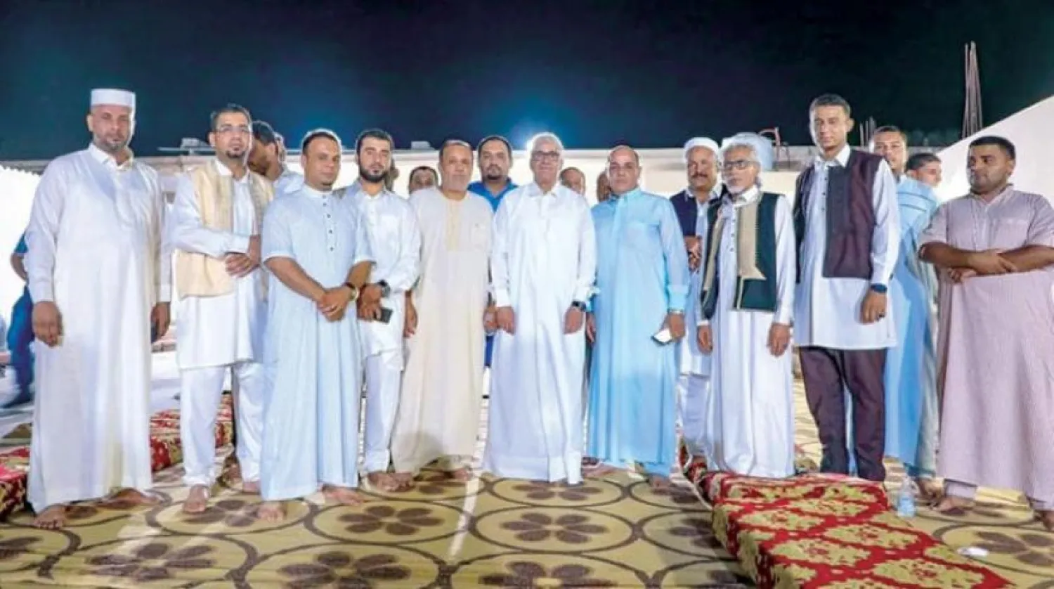 Fethi Başağa, Misrata’daki evinde Ziliten ilinden bir heyeti ağırladı. (İstikrar Hükümeti)