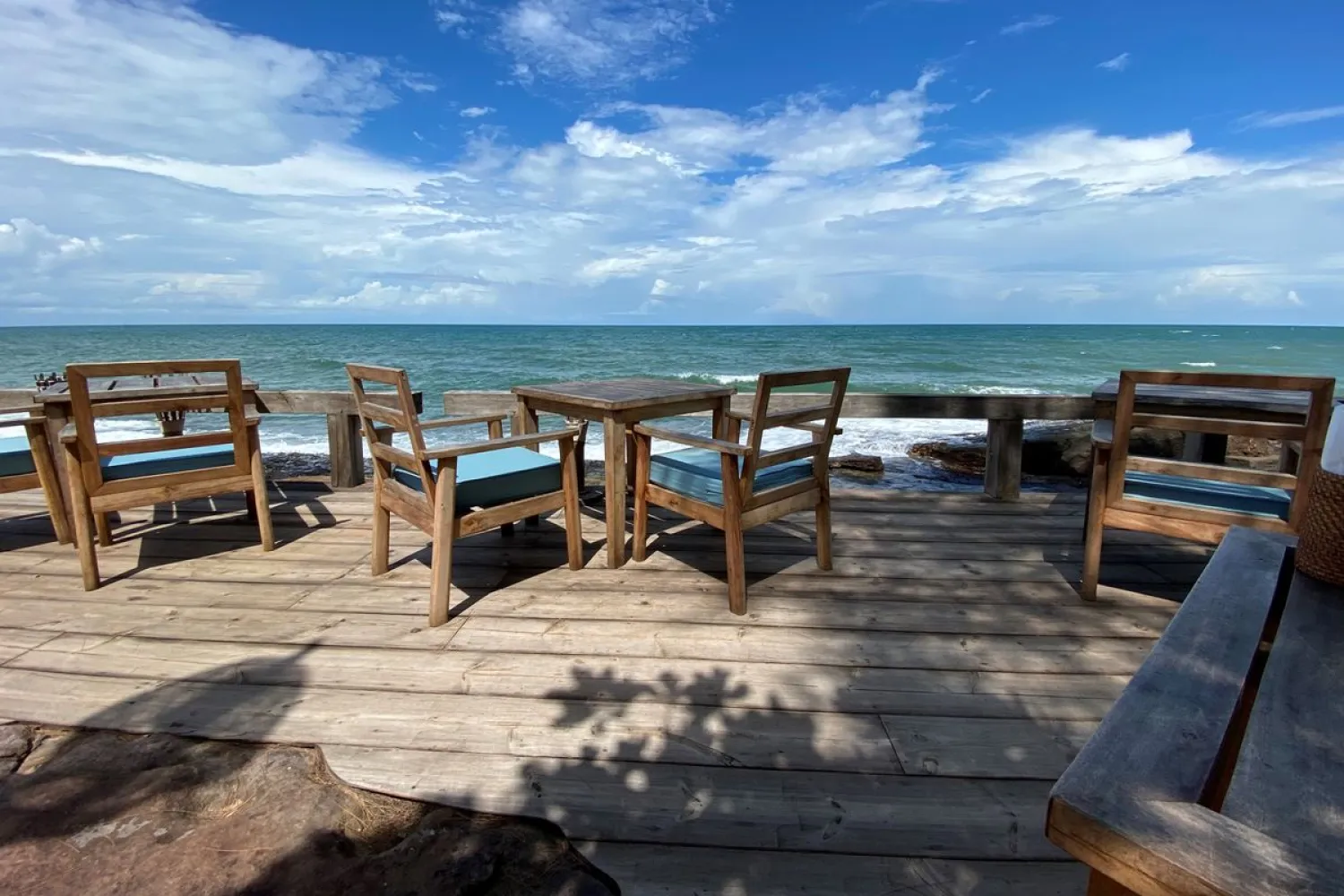 Views from a beachside restaurant are seen at the Mango Bay resort in Phu Quoc island, Vietnam, June 13, 2020. REUTERS/James Pearson
