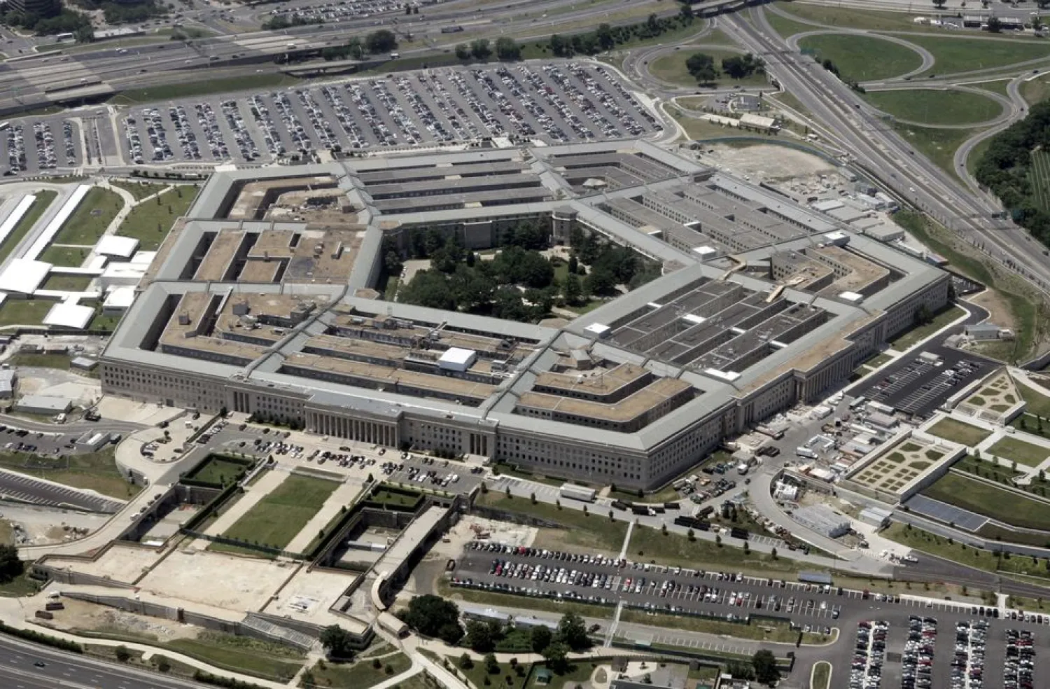 An aerial view of the Pentagon building in Washington, June 15, 2005/File Photo