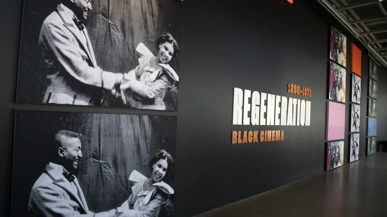 "Regeneration: Black Cinema 1898-1971" opens with a recently re-discovered 1898 reel of two Black vaudeville performers embracing VALERIE MACON AFP
