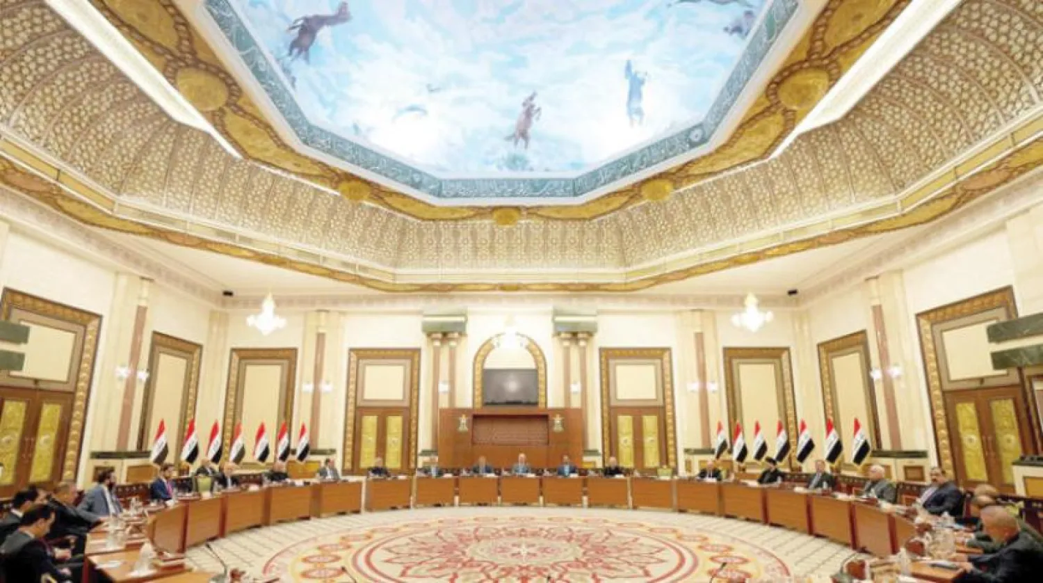  Iraq’s political blocs hold a dialogue session at the government palace in Baghdad (Prime Minister's Office - EPA)