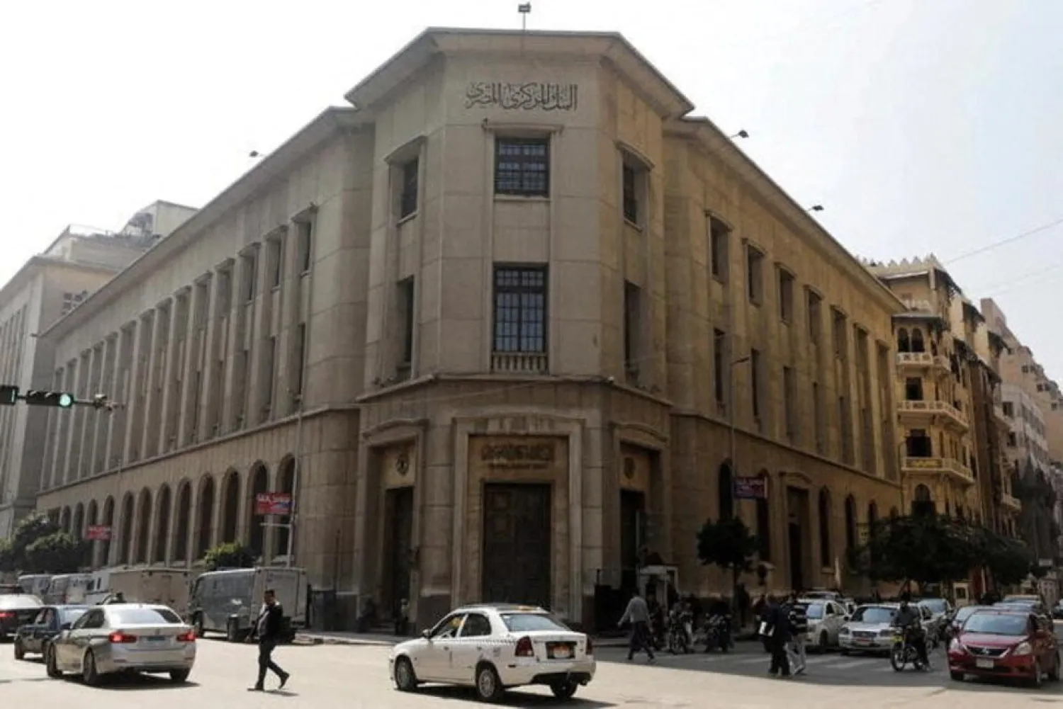 FILE PHOTO: Central Bank of Egypt's headquarters is seen in downtown Cairo, Egypt February 25, 2021. REUTERS/Mohamed Abd El GhanyREUTERS

