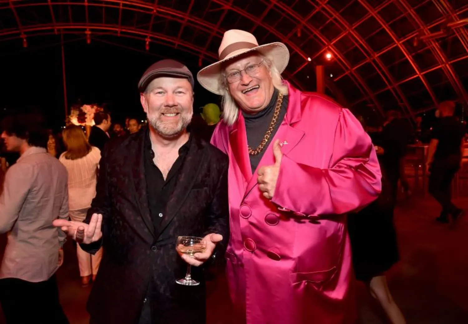 كريستوفر سابات وتشارلز مارتينيه اللذان أديا أدواراً صوتية في فيلم «دراغون بول سوبر» (أ.ف.ب)