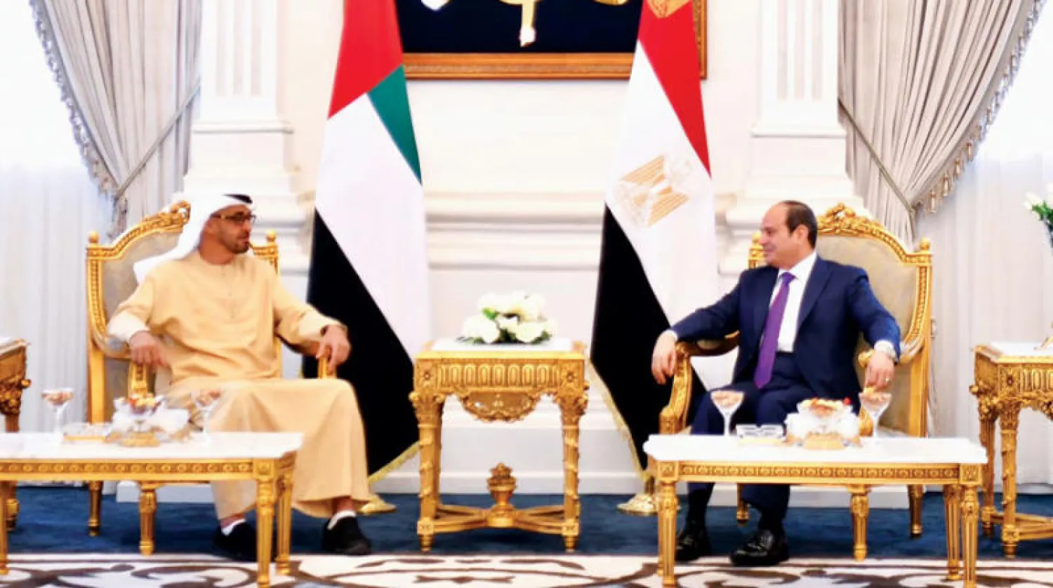 الرئيس المصري ونظيره الإماراتي في مدينة العلمين الأحد (الرئاسة المصرية)
