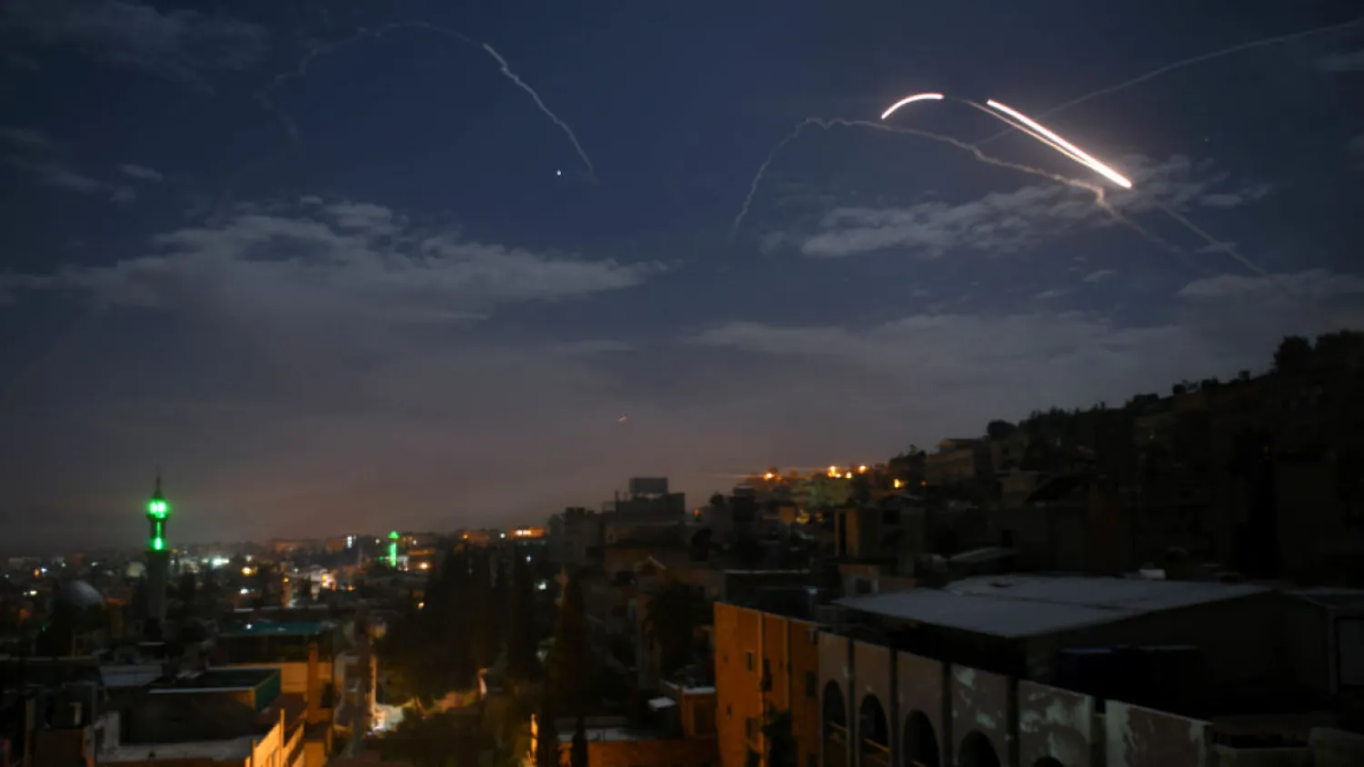 Israeli airstrikes over a town in the central Syrian province of Hama on Thursday wounded two civilians. (Getty/AFP file photo)
