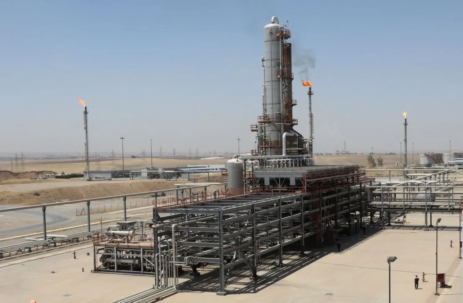 A view shows the facilities of Kurdish oil company KAR, in Erbil, Iraq, July 21, 2022. (Reuters)