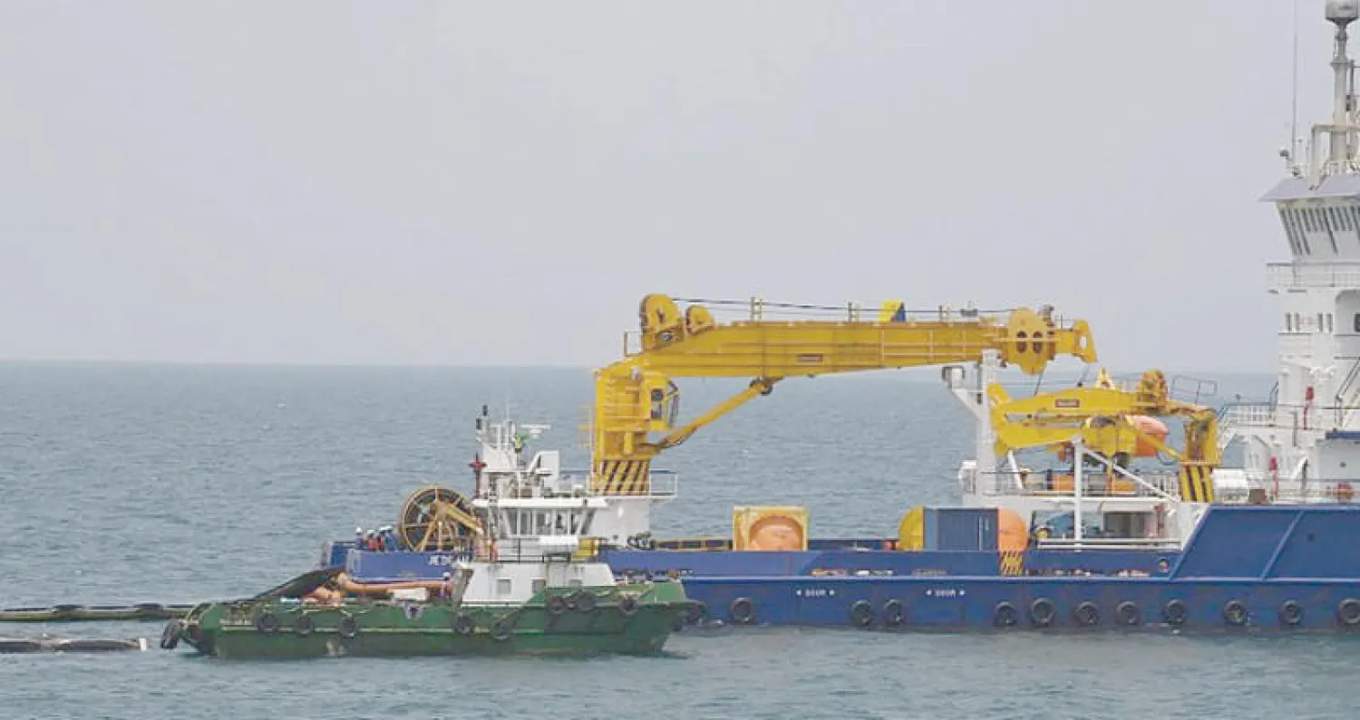 اختتام أعمال تمرين لفرضية مكافحة التلوث البحري في جازان جنوب السعودية أول من أمس (الشرق الأوسط)