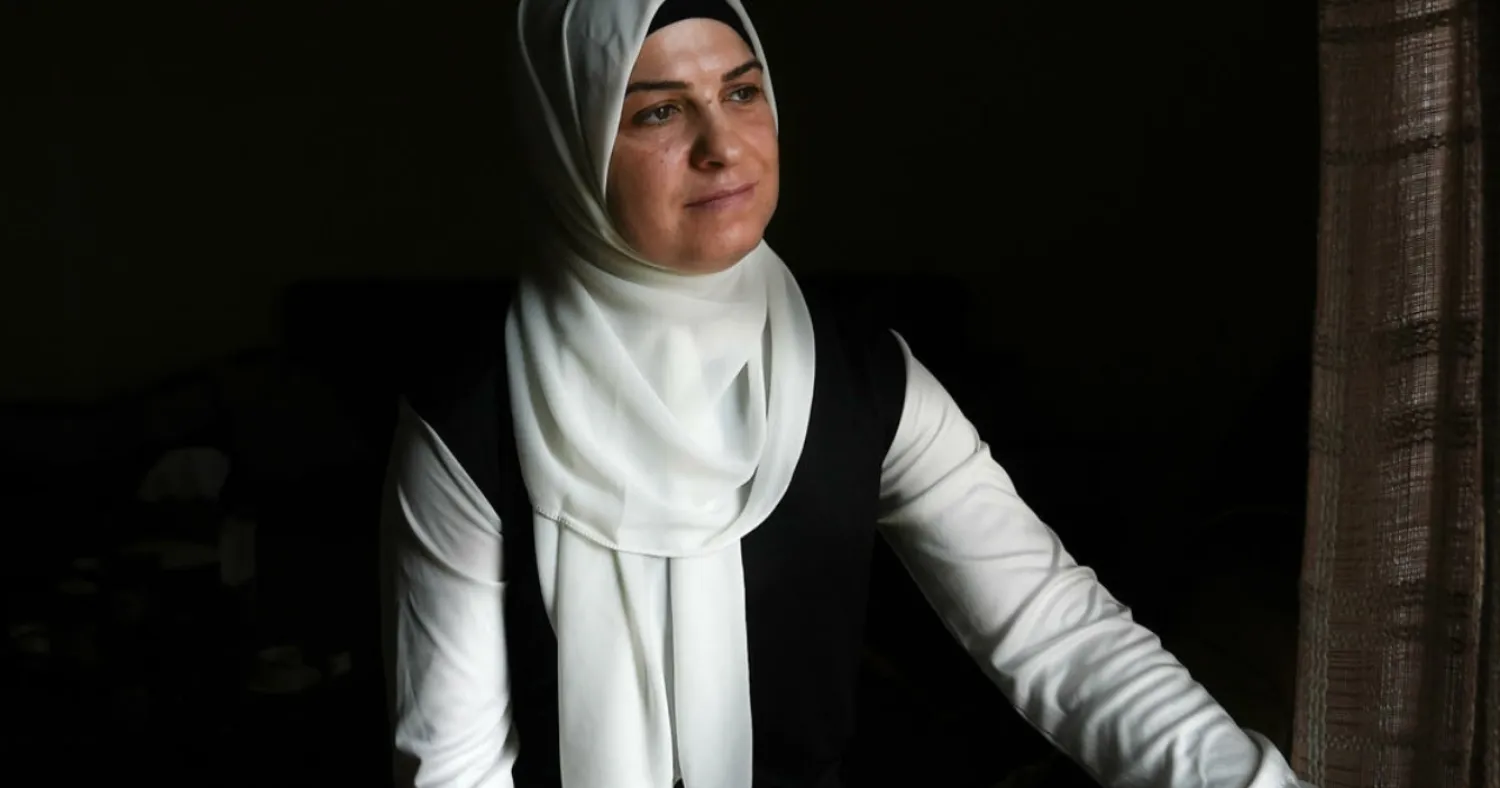 Ramya al-Sous, a refugee living in Lebanon, says she was locked out of her late husband's estate and forced to flee Syria after he died in a regime jail DYLAN COLLINS AFP
