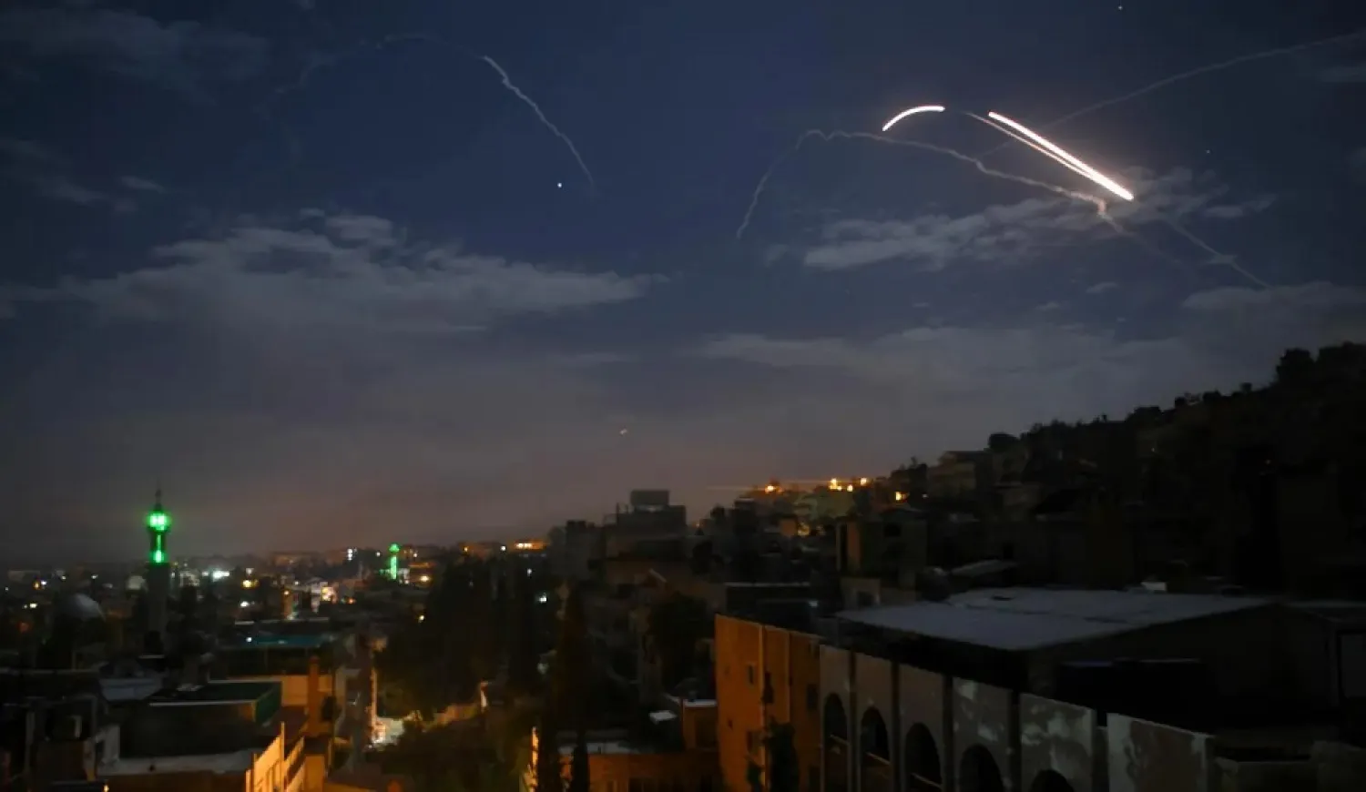 An Israeli strike on Damascus (AFP File Photo)