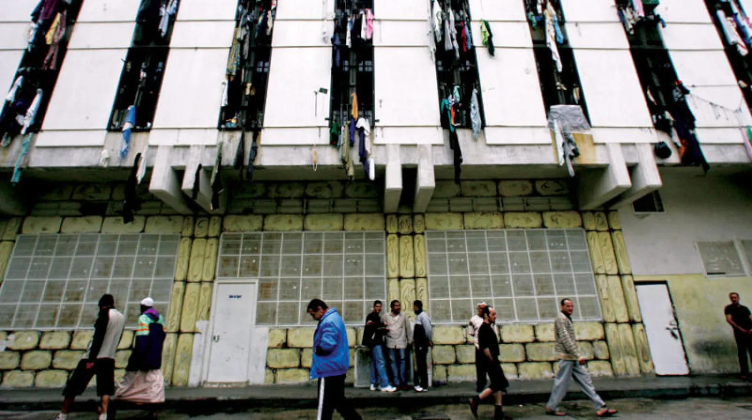 سجناء في سجن رومية قرب بيروت (أ.ف.ب/غيتي)