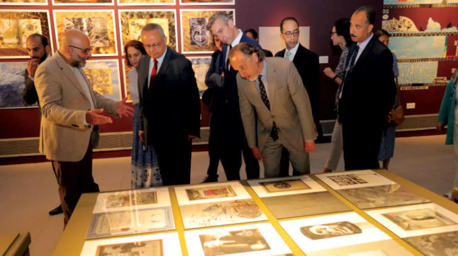 جانب من افتتاح البينالي (الشرق الأوسط)