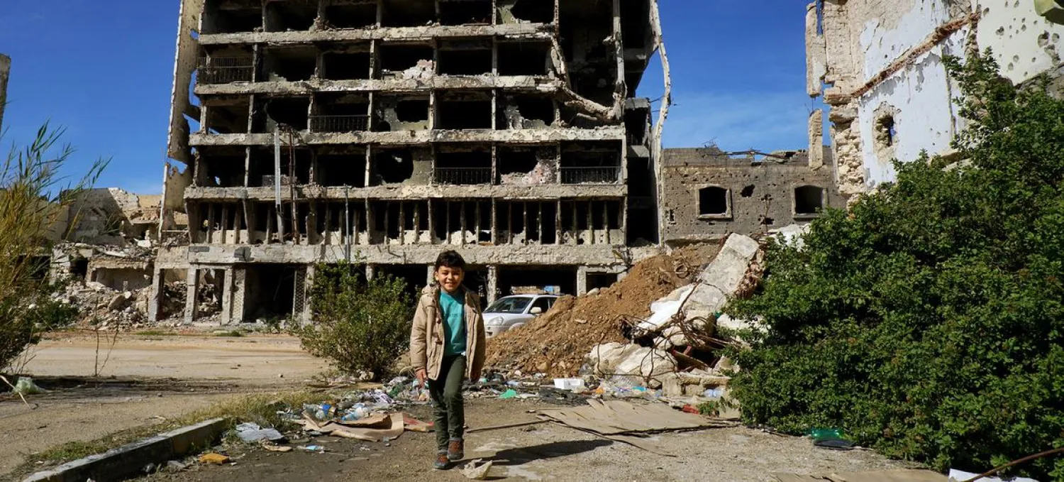In Benghazi, Libya, widespread destruction is a reminder of years of conflict. Photo: UNOCHA/Giles Clarke