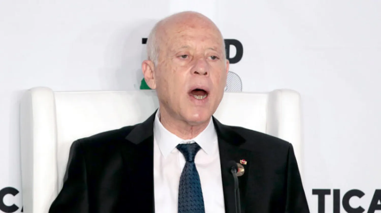 الرئيس سعيد جدد تمسك بلاده بسيادتها ورفض التدخل الأميركي في شؤونها الداخلية (إ.ب.أ)