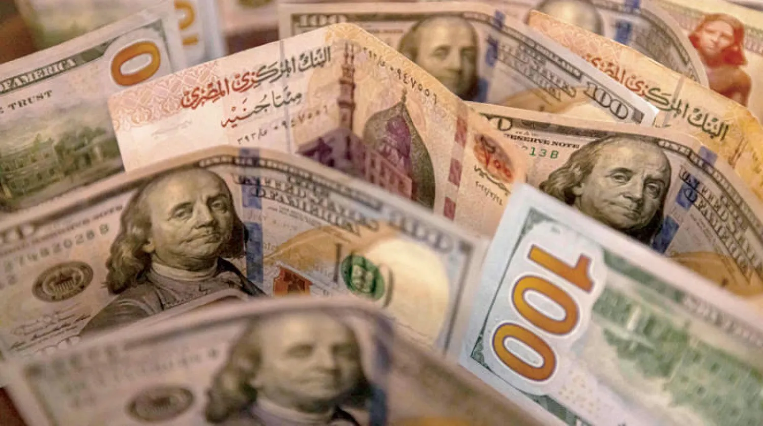 المصريون يترقبون تغير أسعار صرف الجنيه مقابل الدولار (أ.ف.ب)