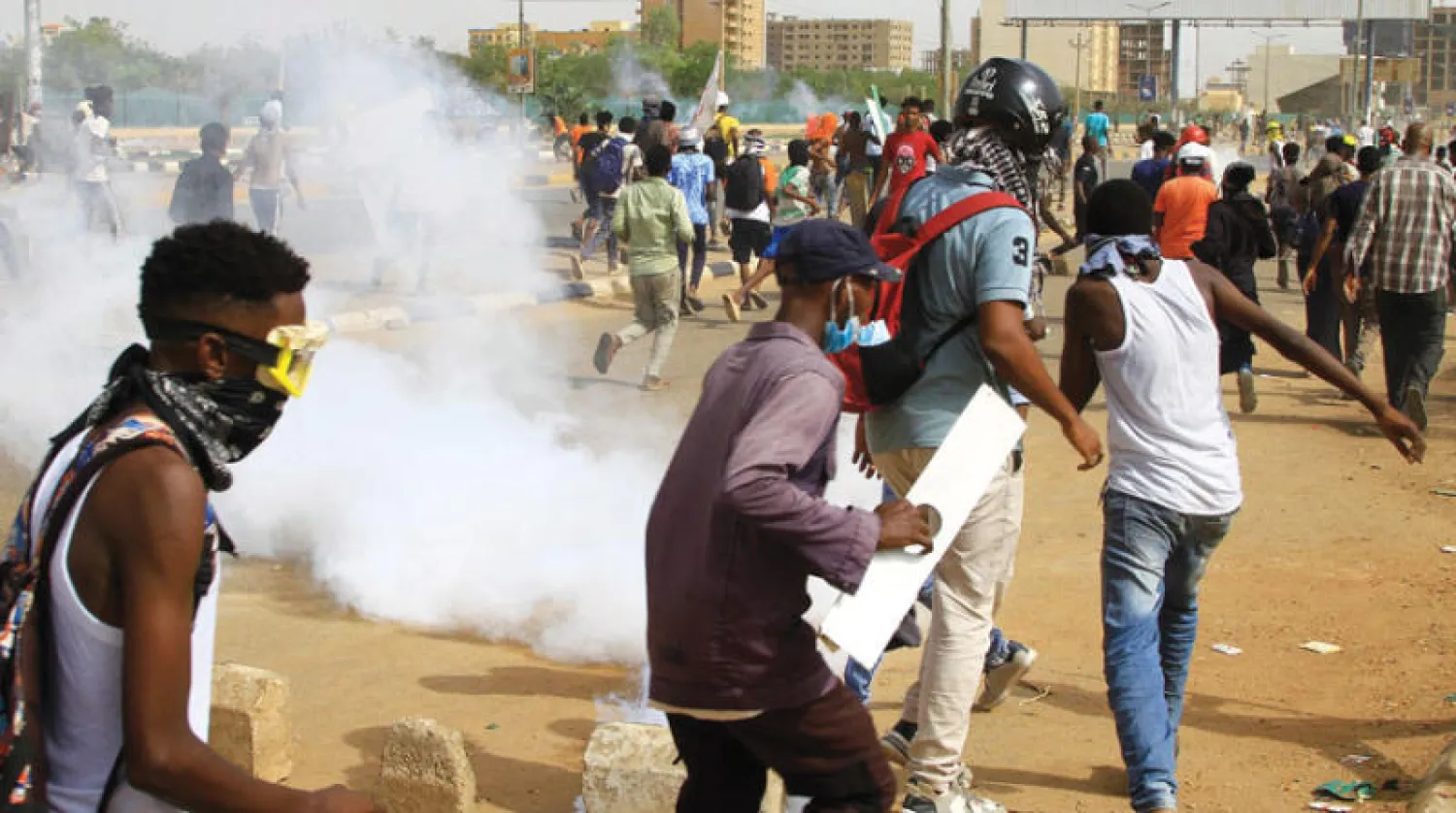 جانب من احتجاجات الخرطوم المطالبة بالحكم المدني 31 أغسطس (أ.ف.ب)