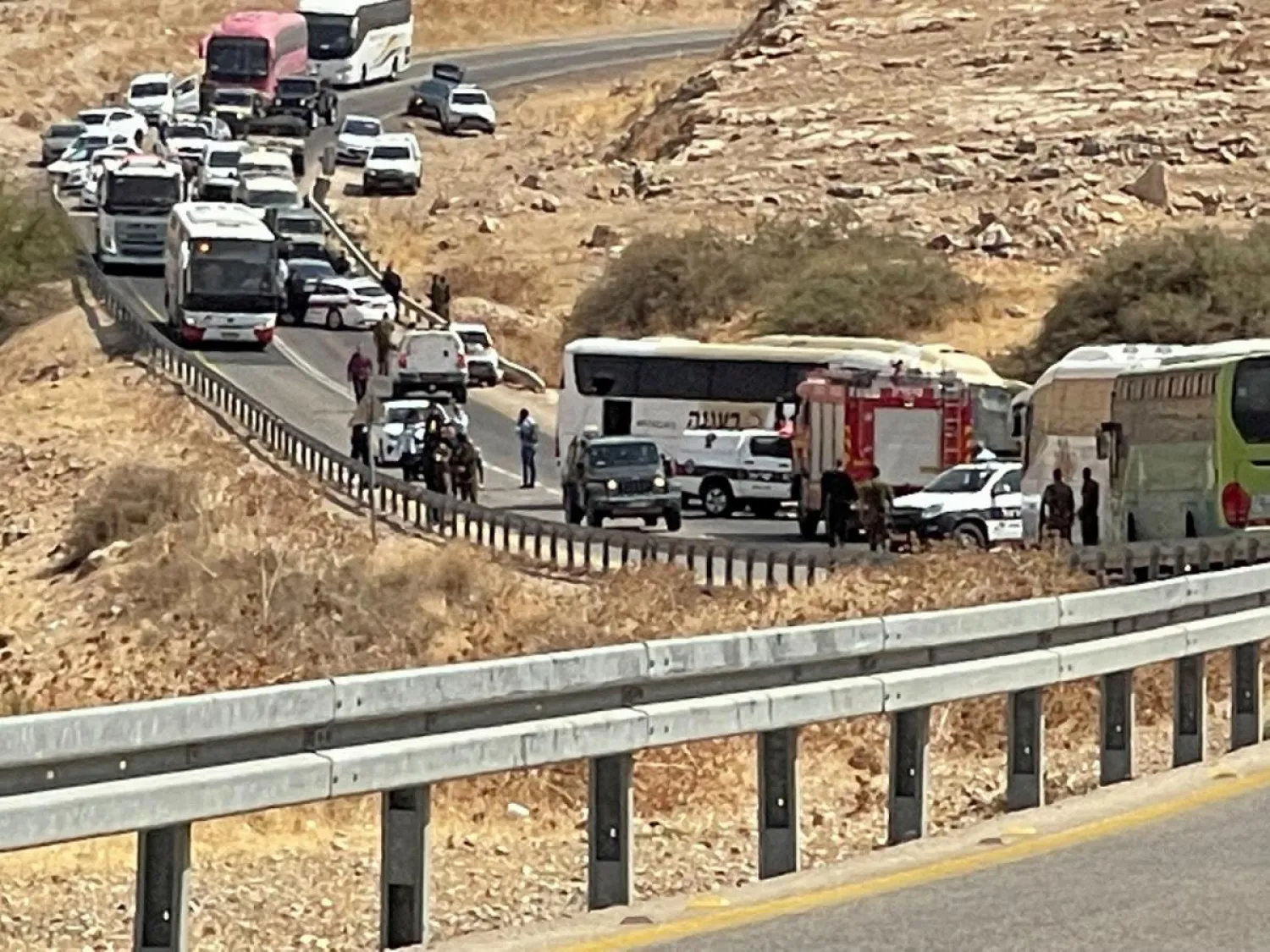 Israeli troops patrol near the scene of a shooting attack in the Jordan Valley, in the Israeli-occupied West Bank September 4, 2022. REUTERS/Adel Abu Nemeh