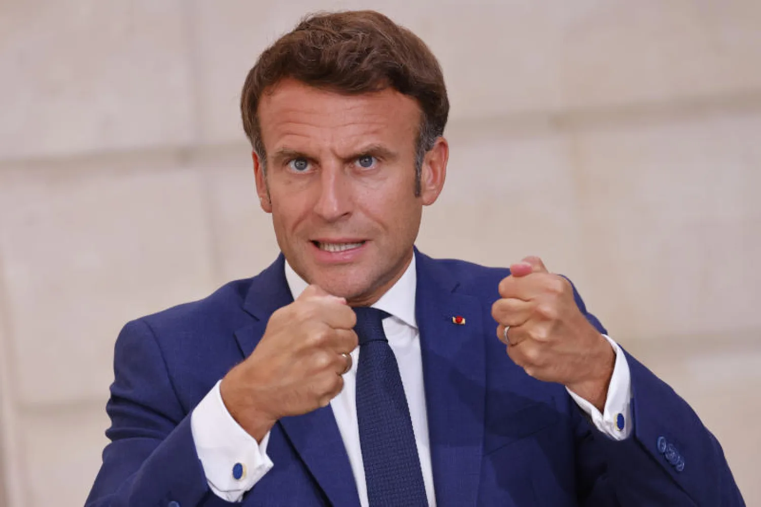 الرئيس الفرنسي إيمانويل ماكرون (أ.ب)