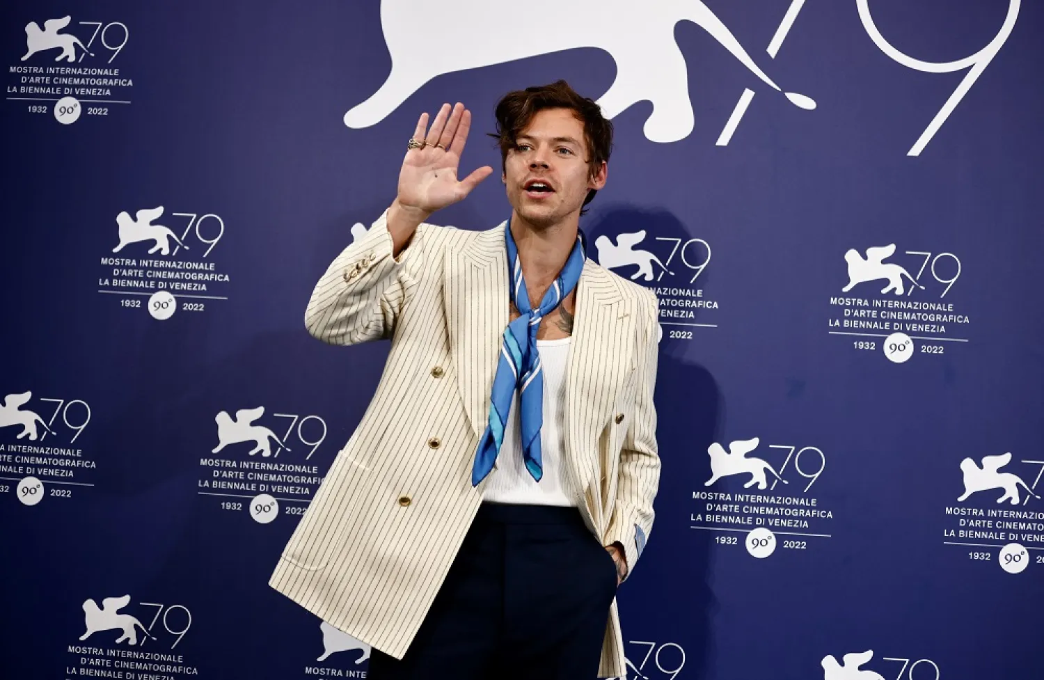 The 79th Venice Film Festival - Photo call for the film "Don't Worry Darling" out of competition - Venice, Italy, September 5, 2022 - Cast member Harry Styles attends. (Reuters)