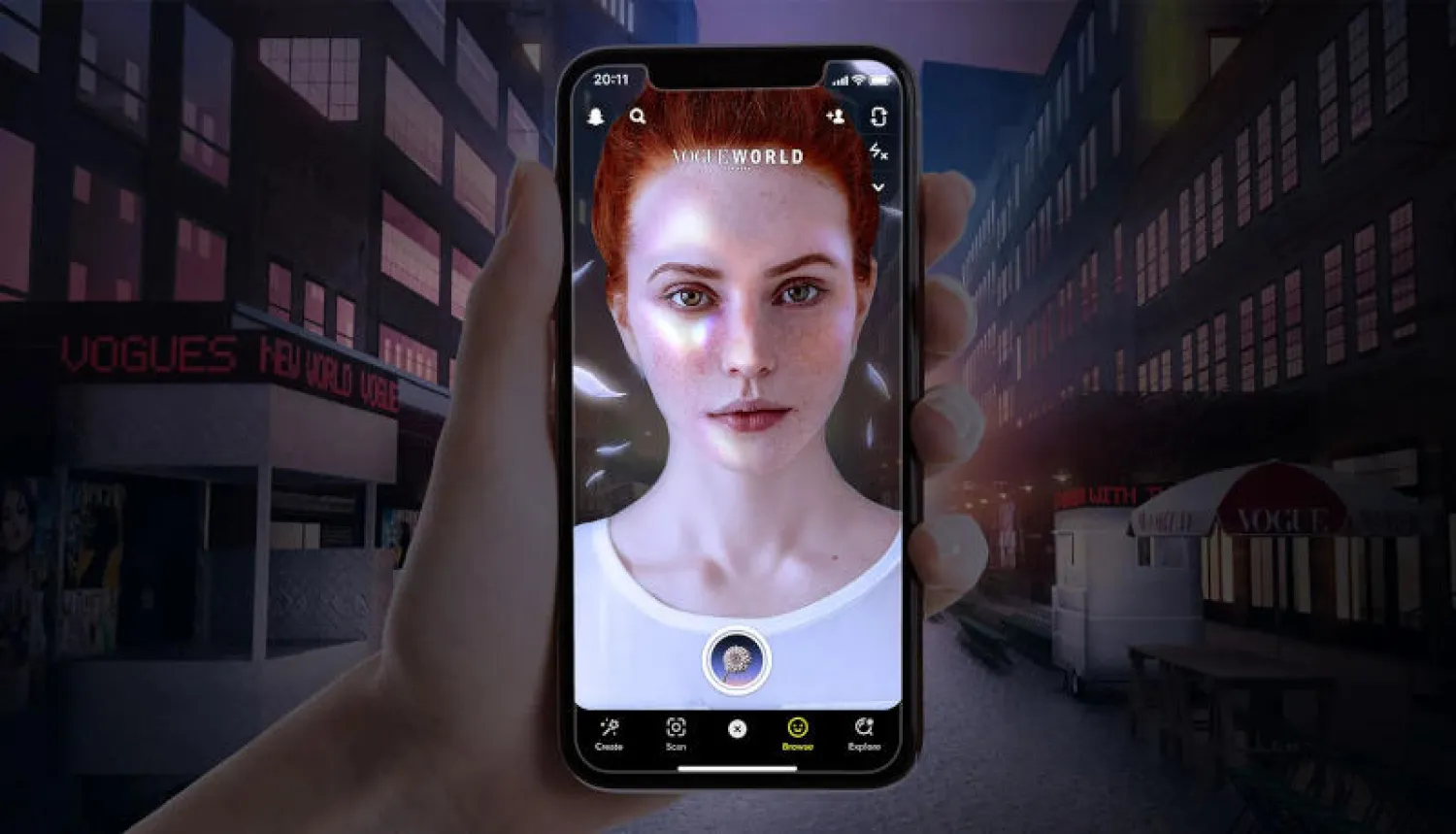 صورة من «فوغ بيزنس» للواقع المعزز