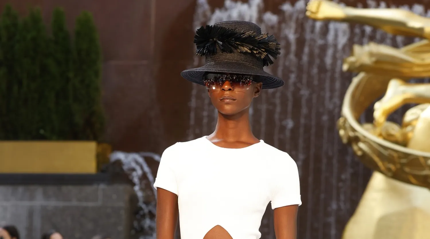 The Victor Glemaud Spring 2023 collection is modeled during Fashion Week, Saturday, Sept. 10, 2022, in New York. (AP)